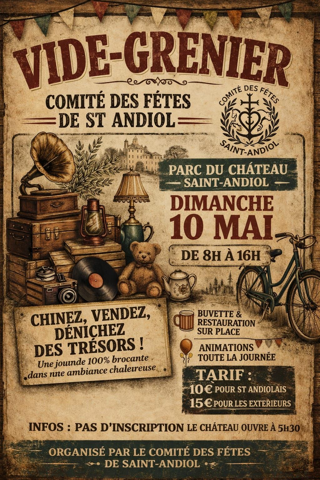 Vide Grenier du Comit� des F�tes de Saint Andiol