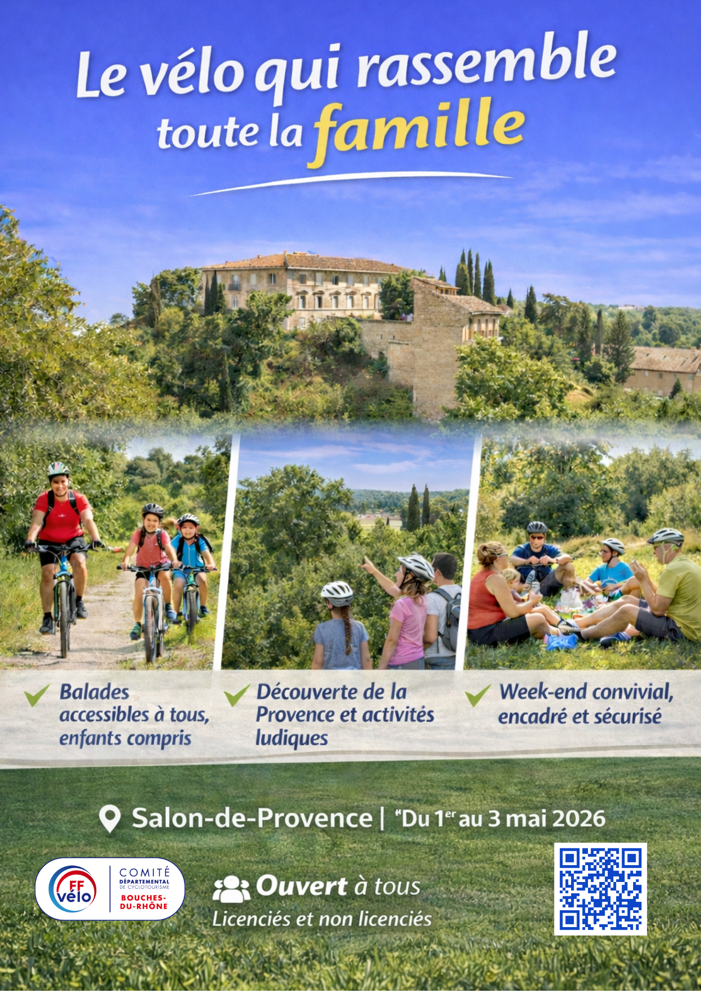 Concentration Familles � V�lo au coeur de la Provence