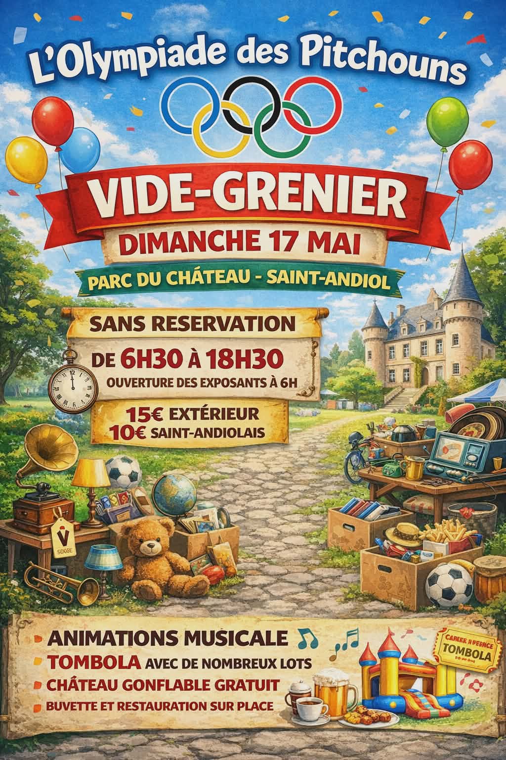 Vide-greniers de l'Olympiade des Pitchouns