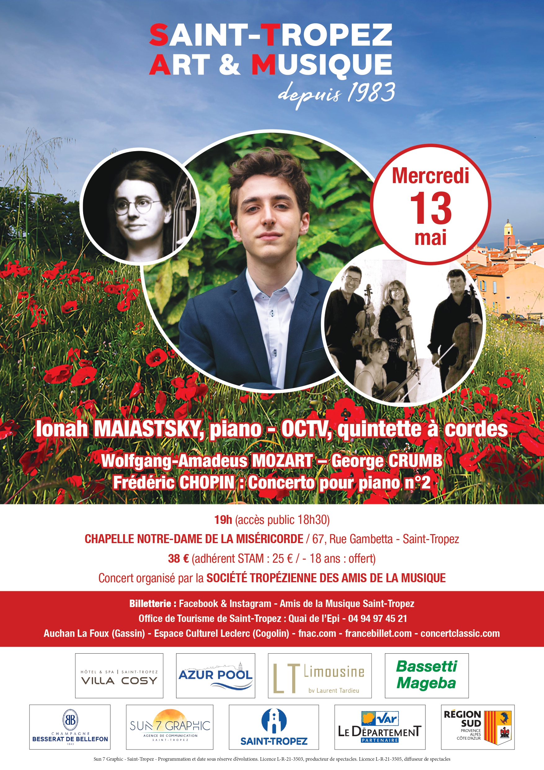Concert - Ionah MAIATSKY (piano) + OCTV (Quintette � cordes)