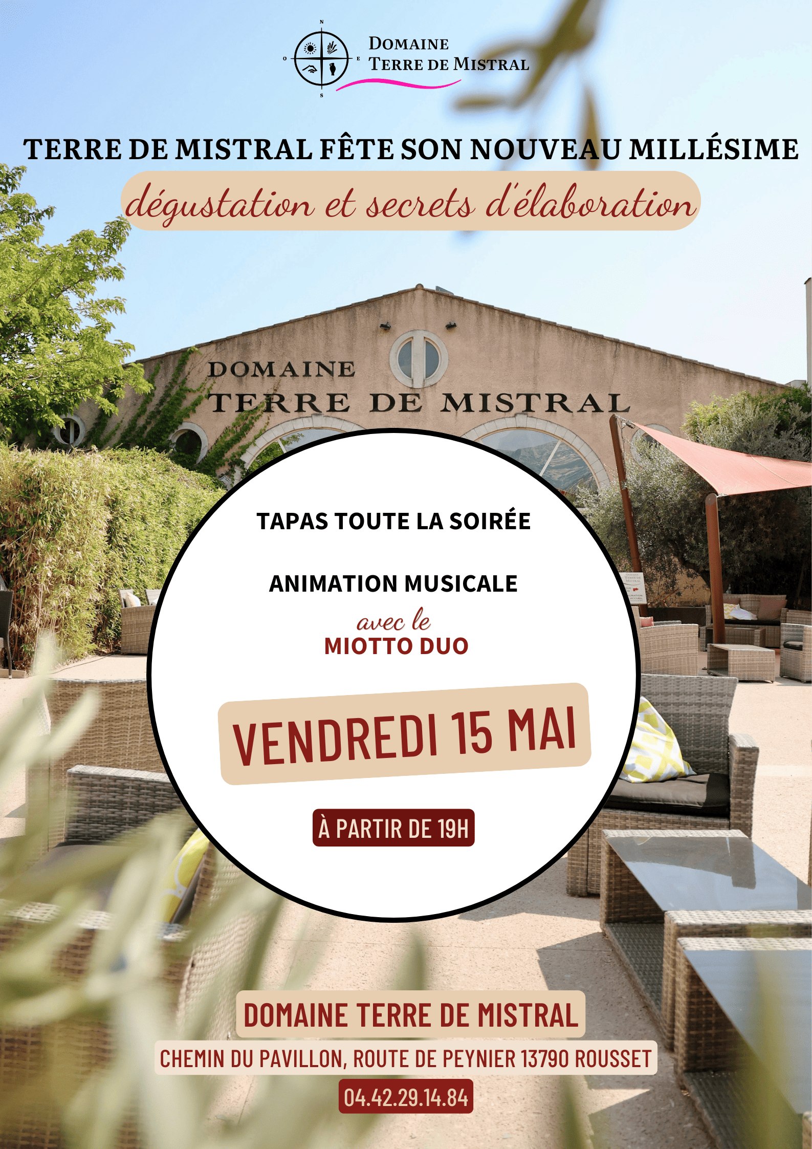 Terre de Mistral f�te son nouveau mill�sime