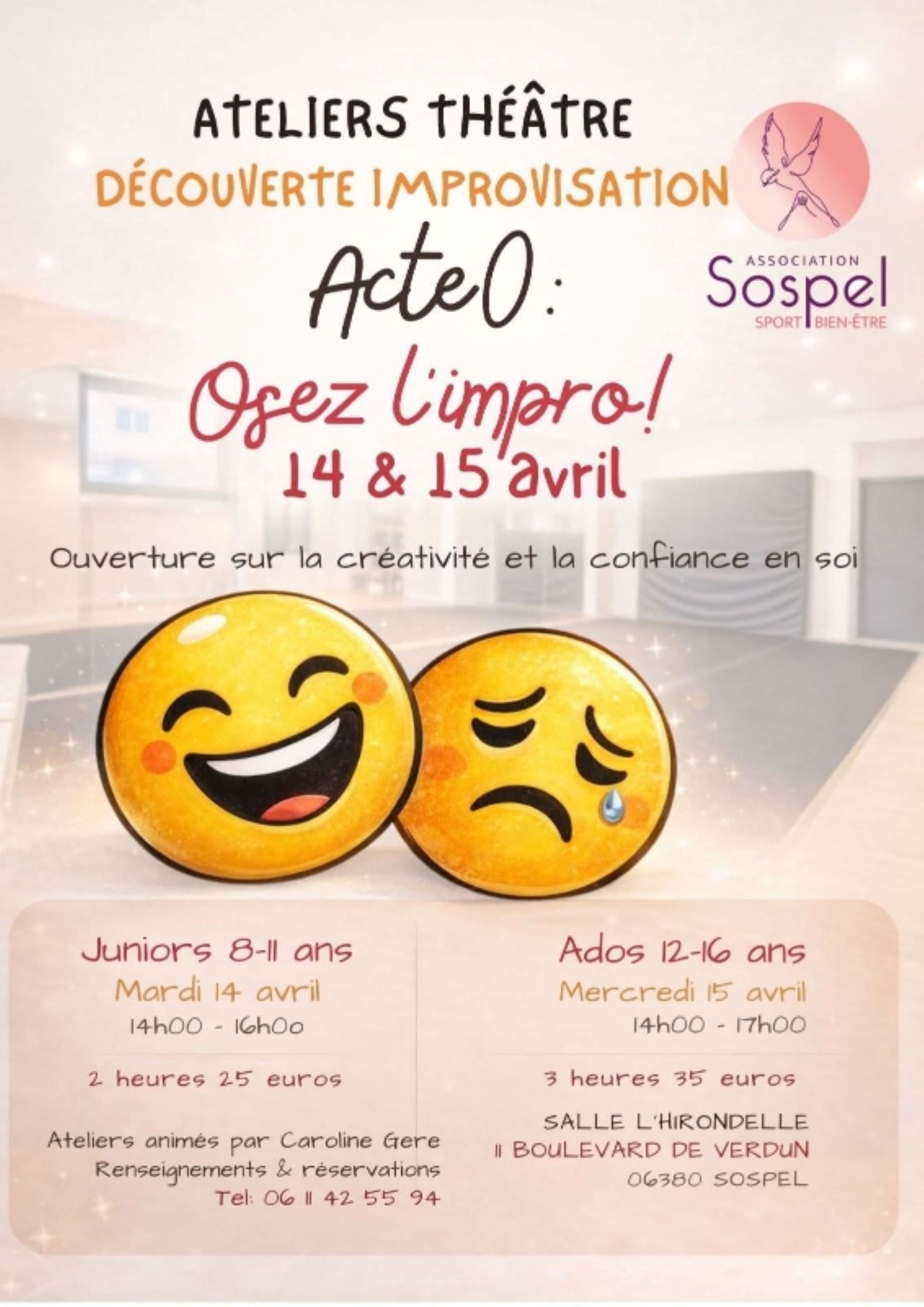 Ateliers th��tre d�couverte improvisation