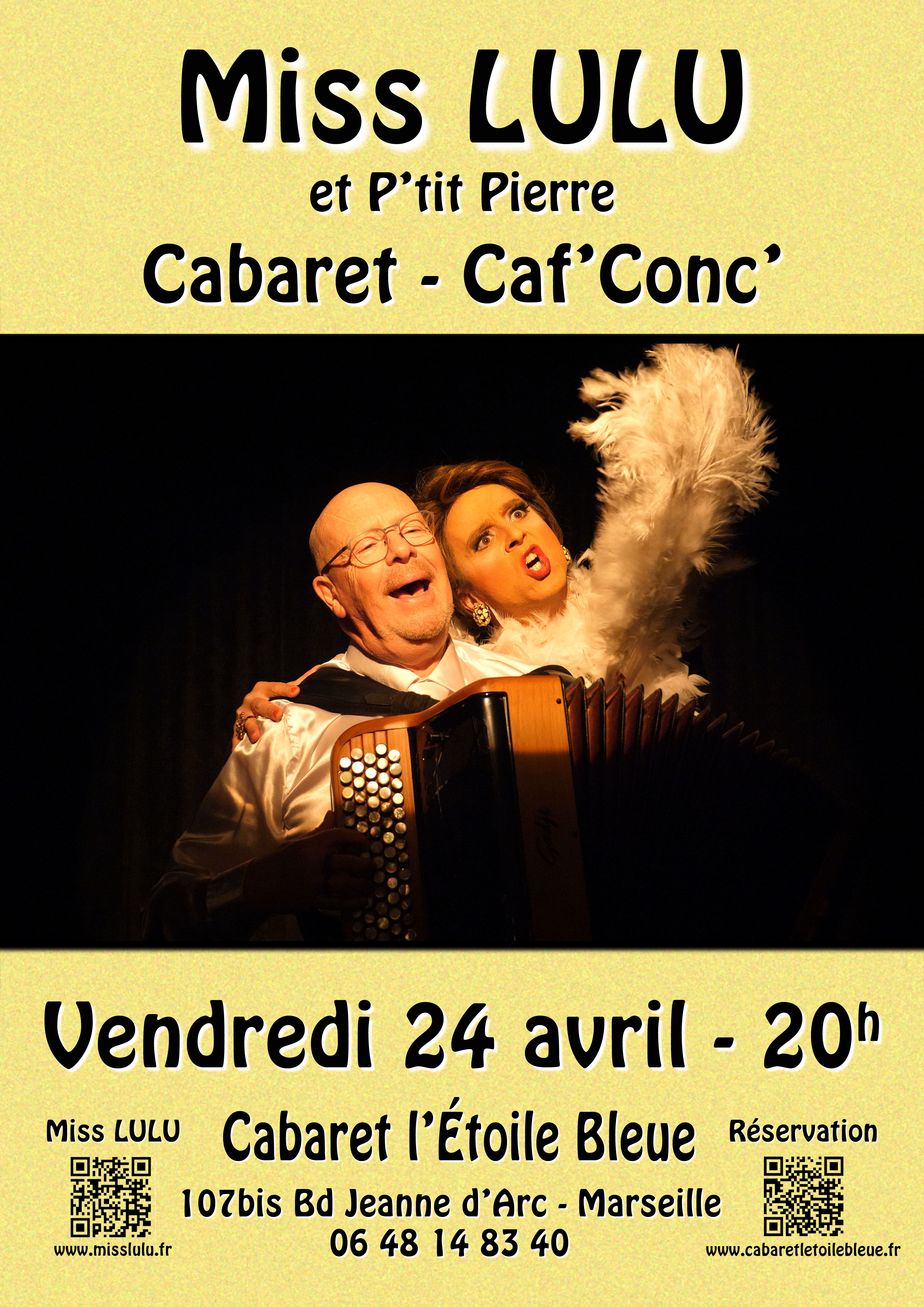 Miss Lulu, le spectacle : soir�e Caf'Conc'