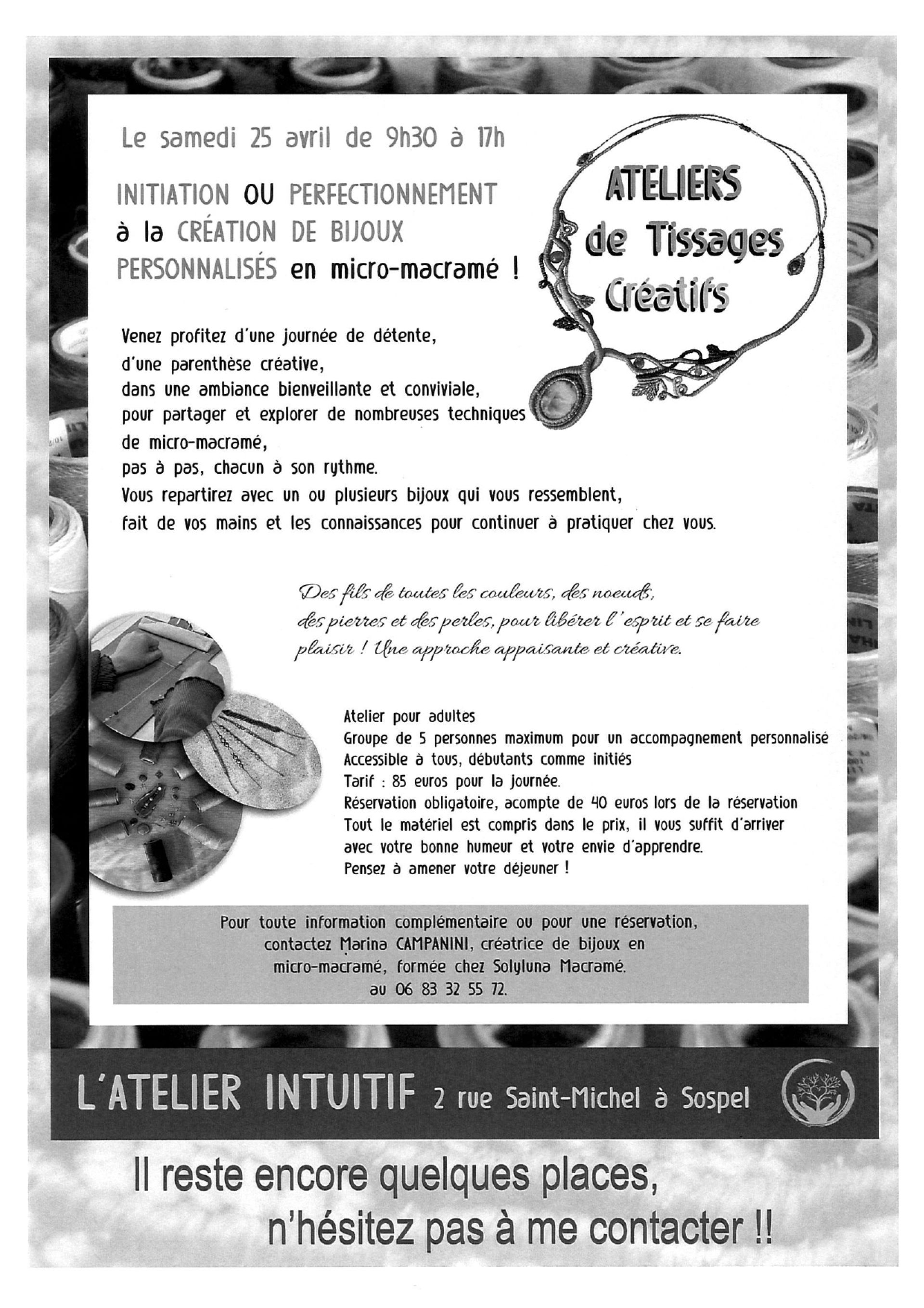 Ateliers de tissages cr�atifs