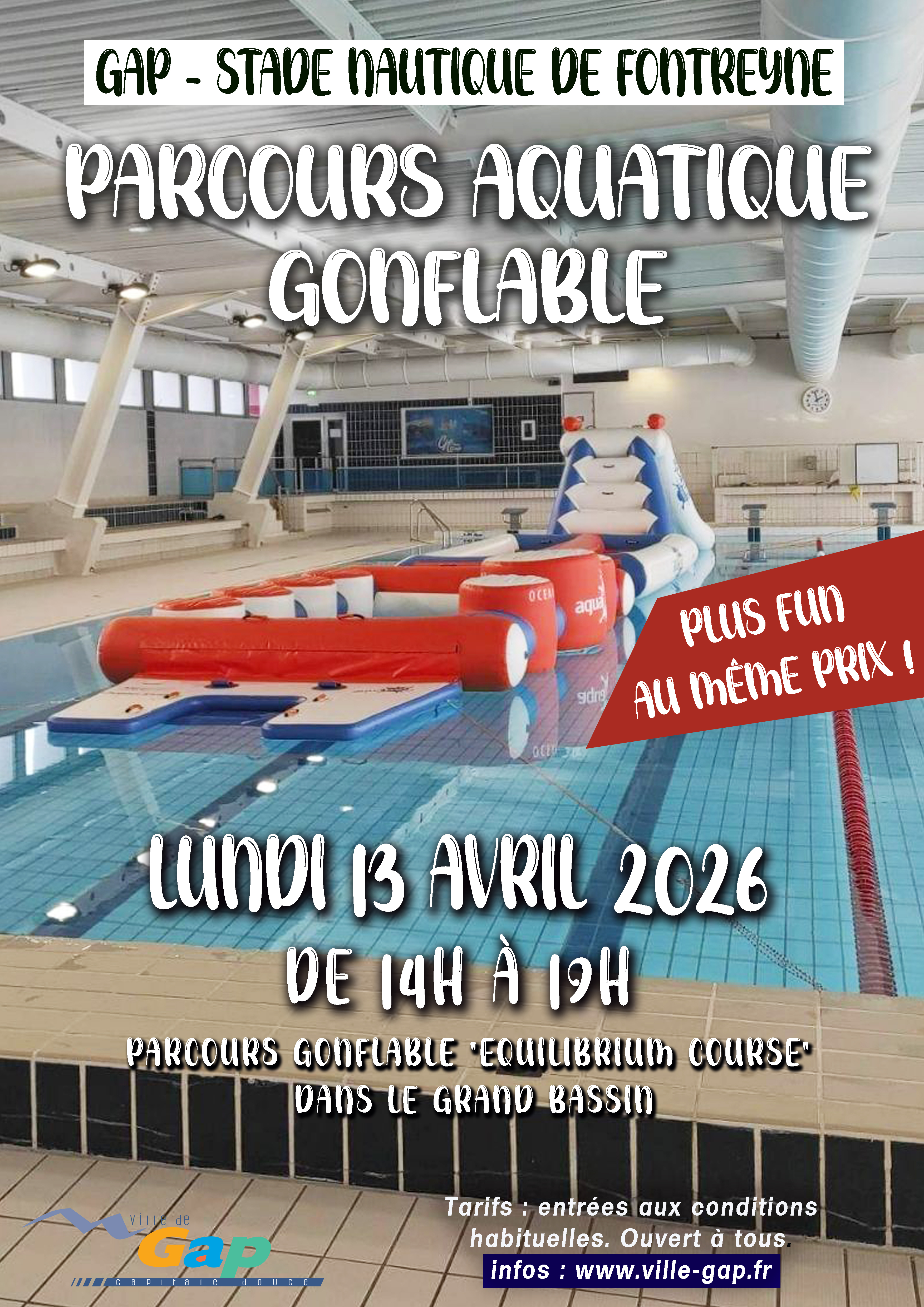 Parcours aquatique gonflable