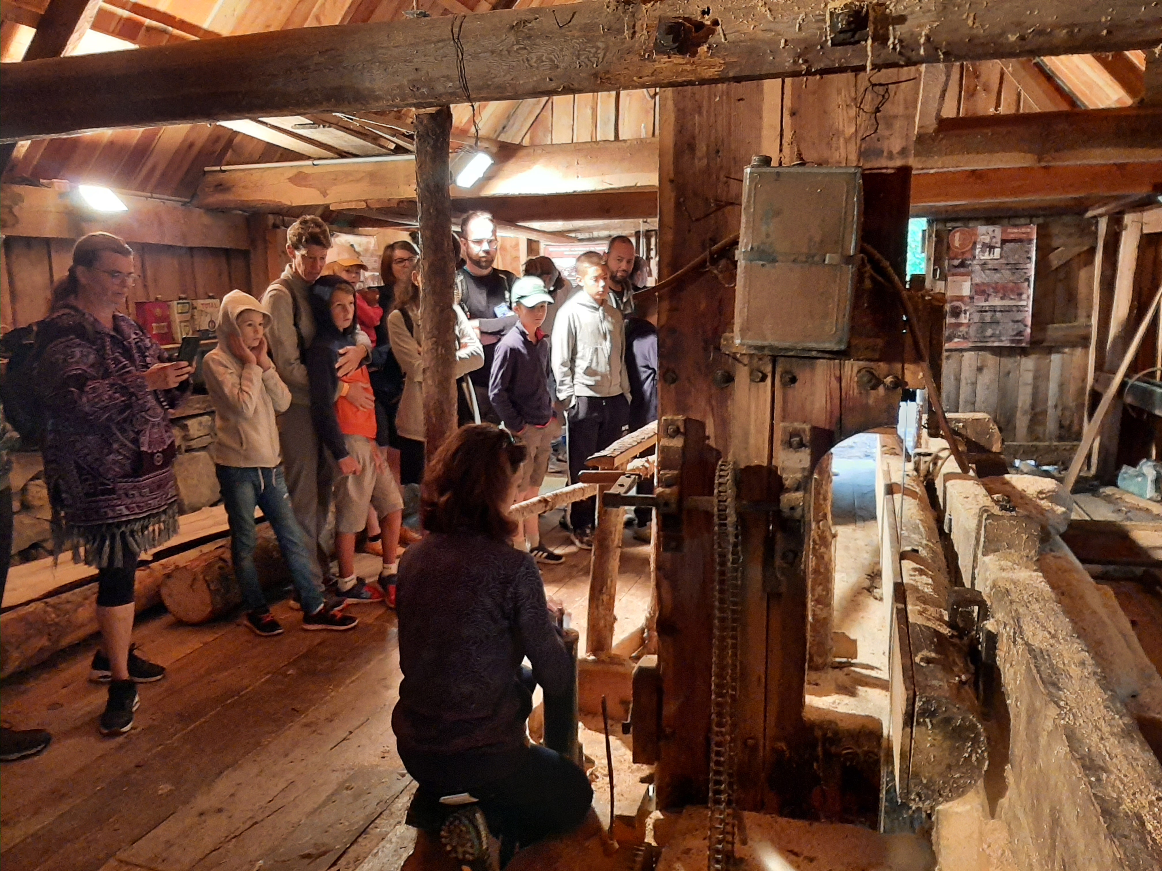 Visite de l'ancienne scierie hydraulique