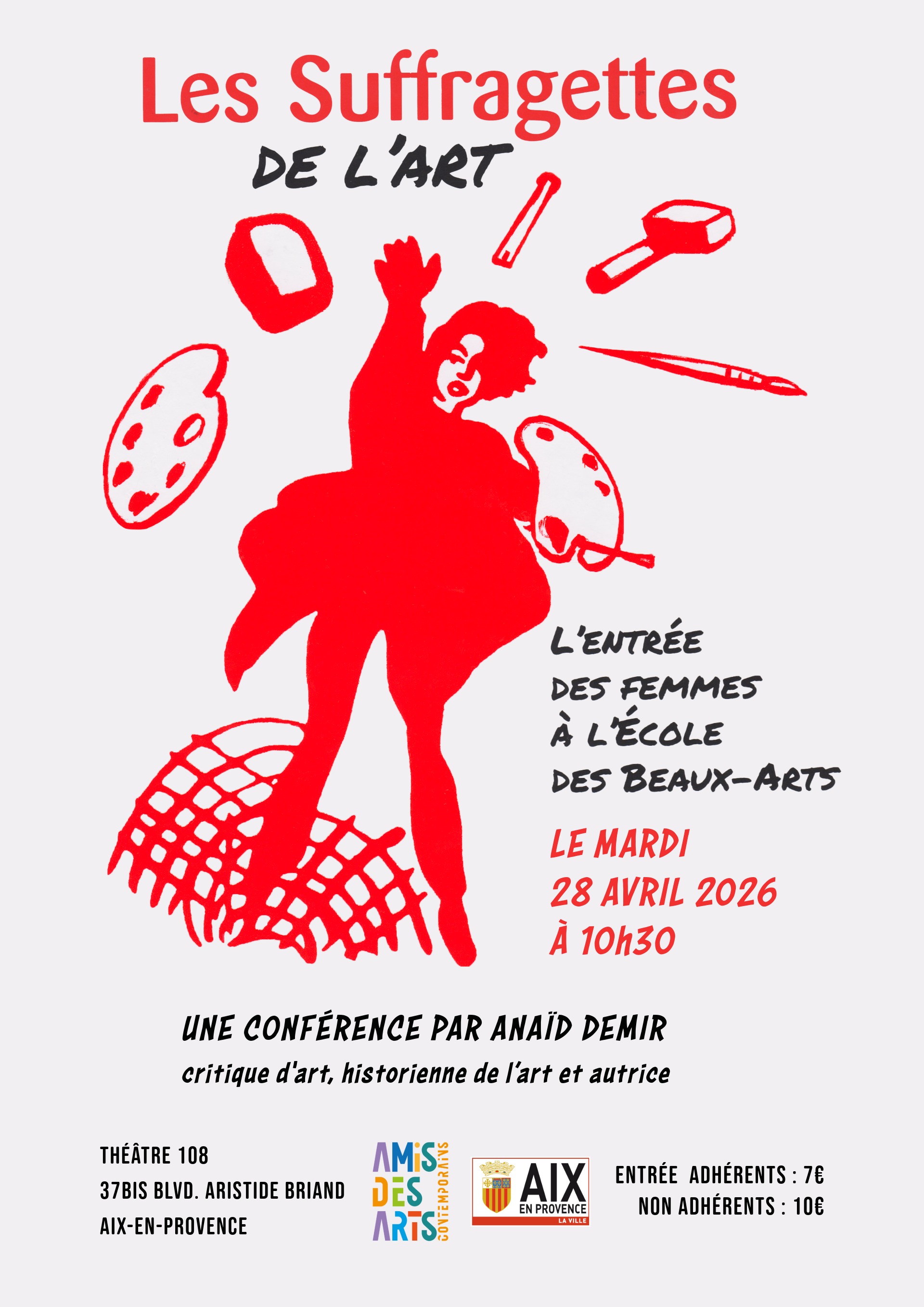 Conf�rence : Les Suffragettes de l�art, l�entr�e des femmes � l��cole des Beaux-Arts