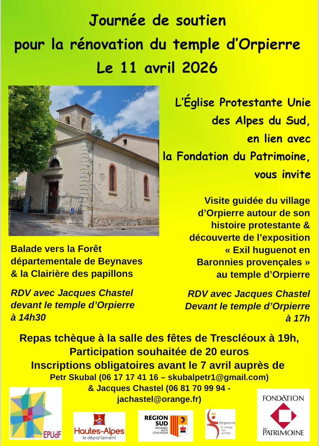 Journ�e de soutien pour la r�novation du temple d'Orpierre