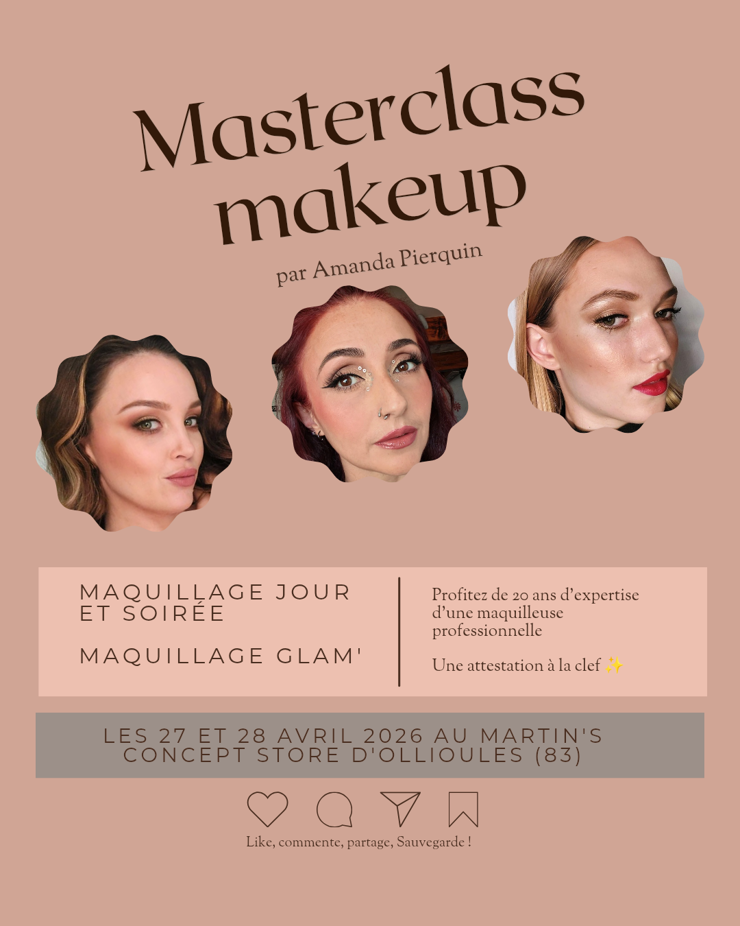 MASTERCLASS IMMERSIVE EN MAQUILLAGE �CO-RESPONSABLE