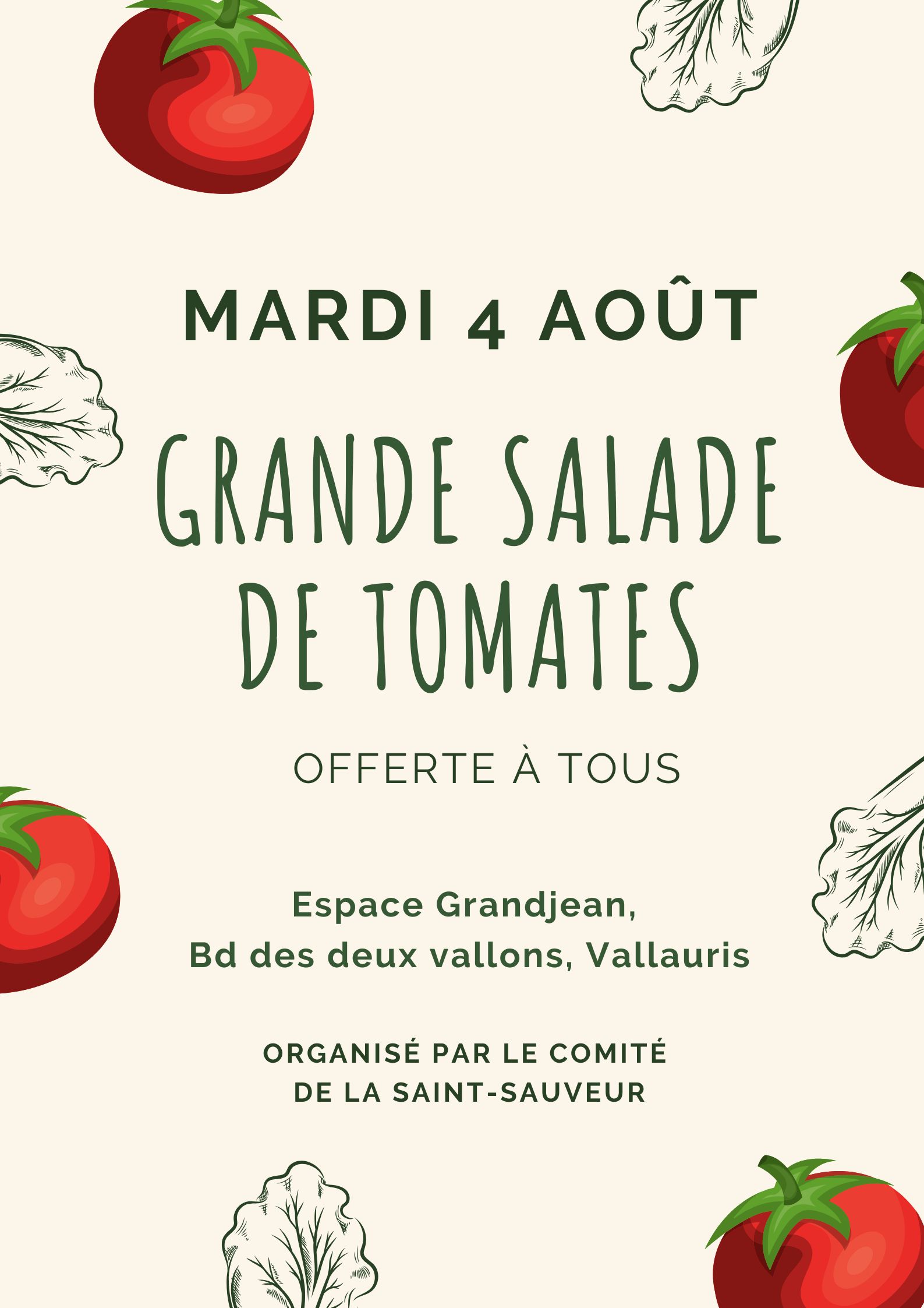 Grande salade de tomates