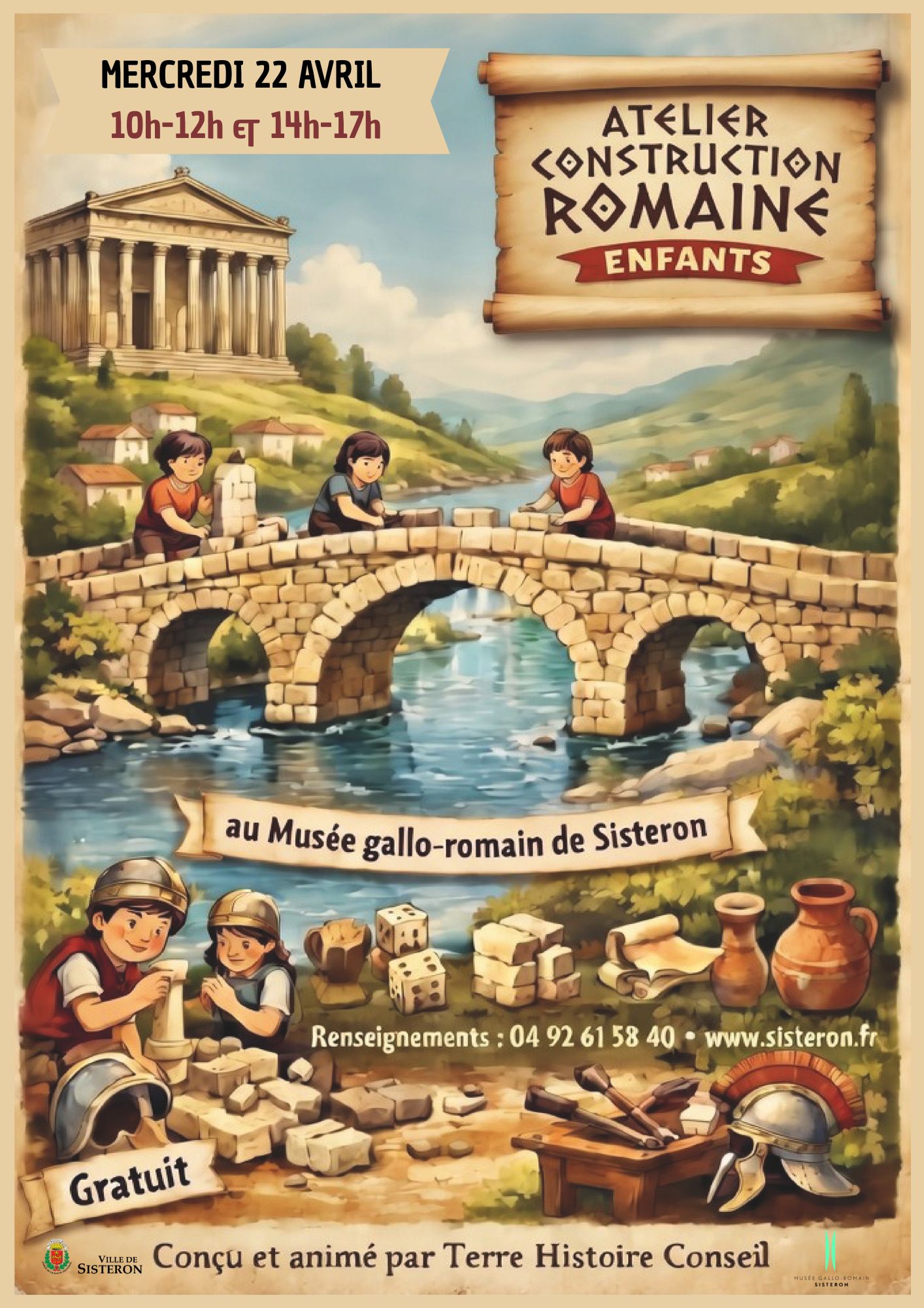 Atelier de constructions romaines