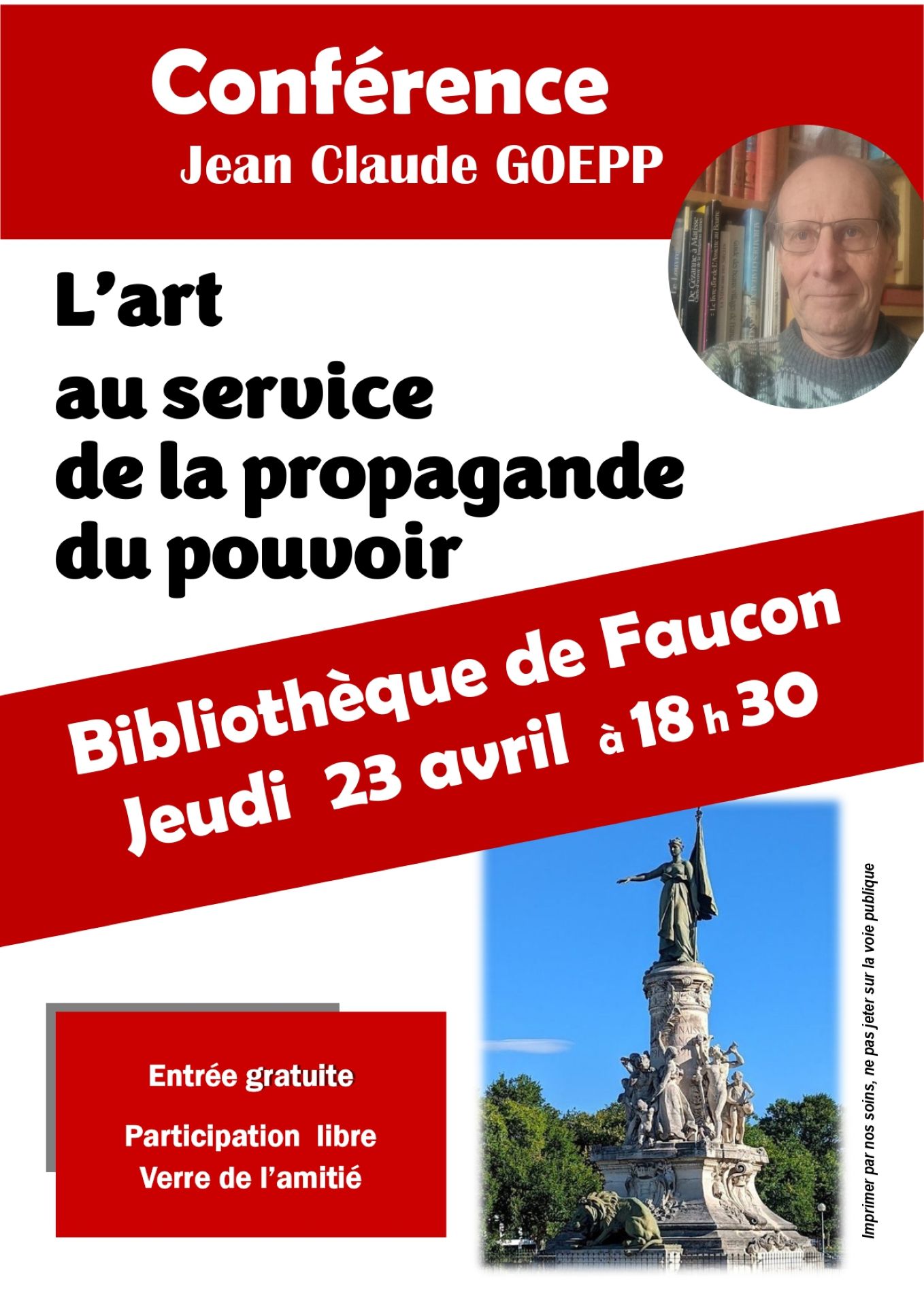 Conf�rence l'Art au service de la propaganda du pouvoir