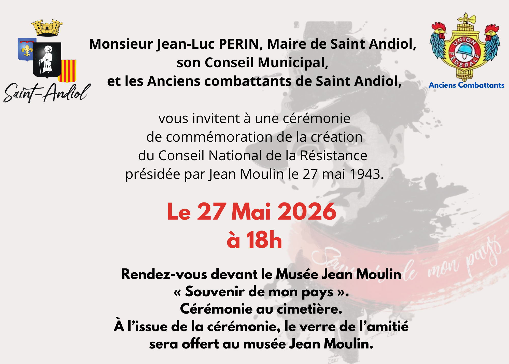 Comm�moration du 27 mai 1943
