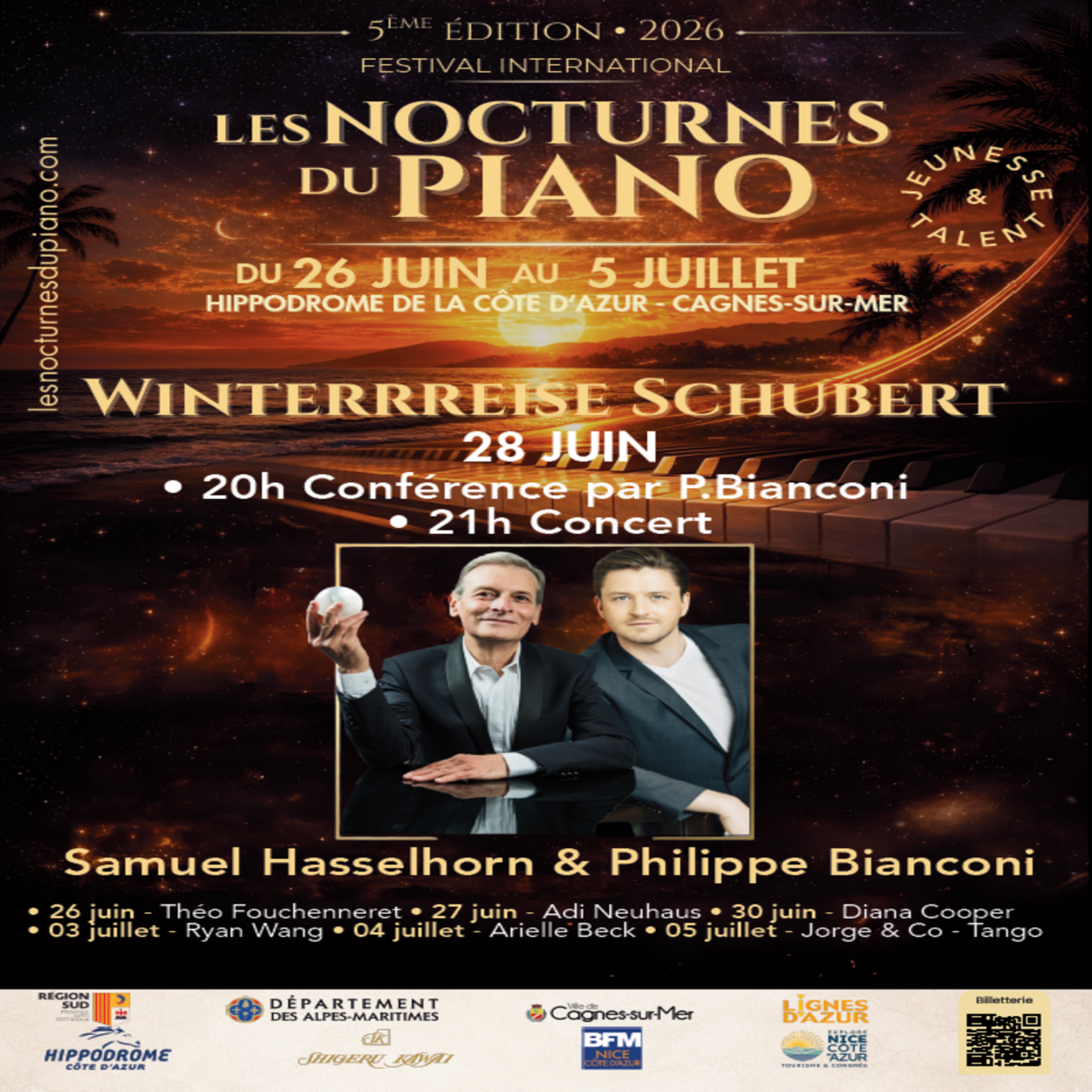 Festival Les Nocturnes du Piano - Soir�e Sp�ciale Winterreise de Schubert