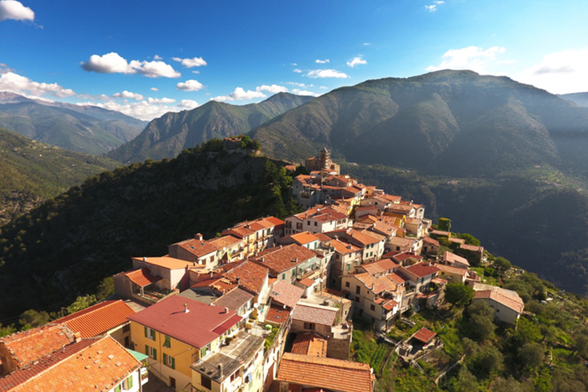 Visite comment�e du village de Breil-sur-Roya