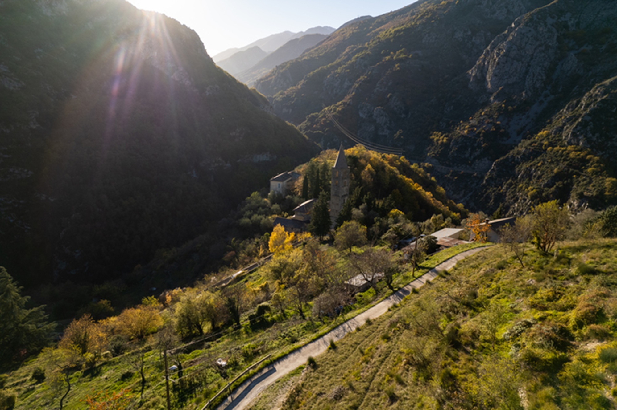 Visite comment�e du village de Saorge