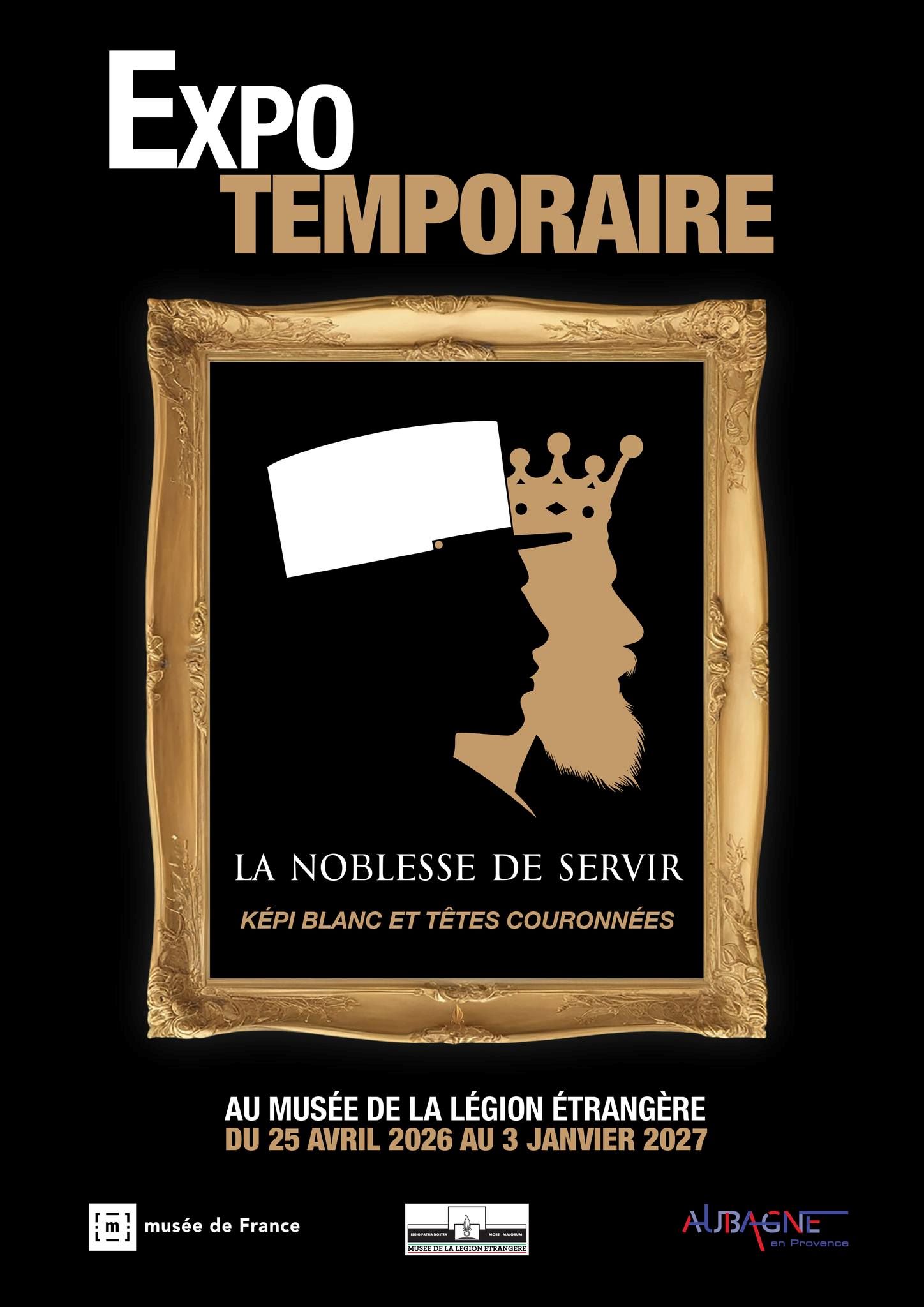 Exposition �La Noblesse de servir - K�pi blanc et t�tes couronn�es�