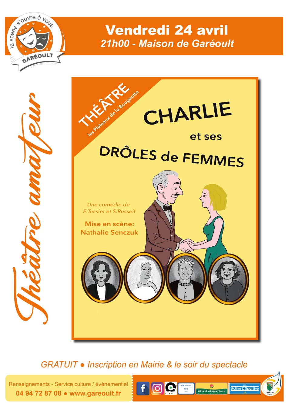 Th��tre amateur : Charlie et ses dr�les de femmes