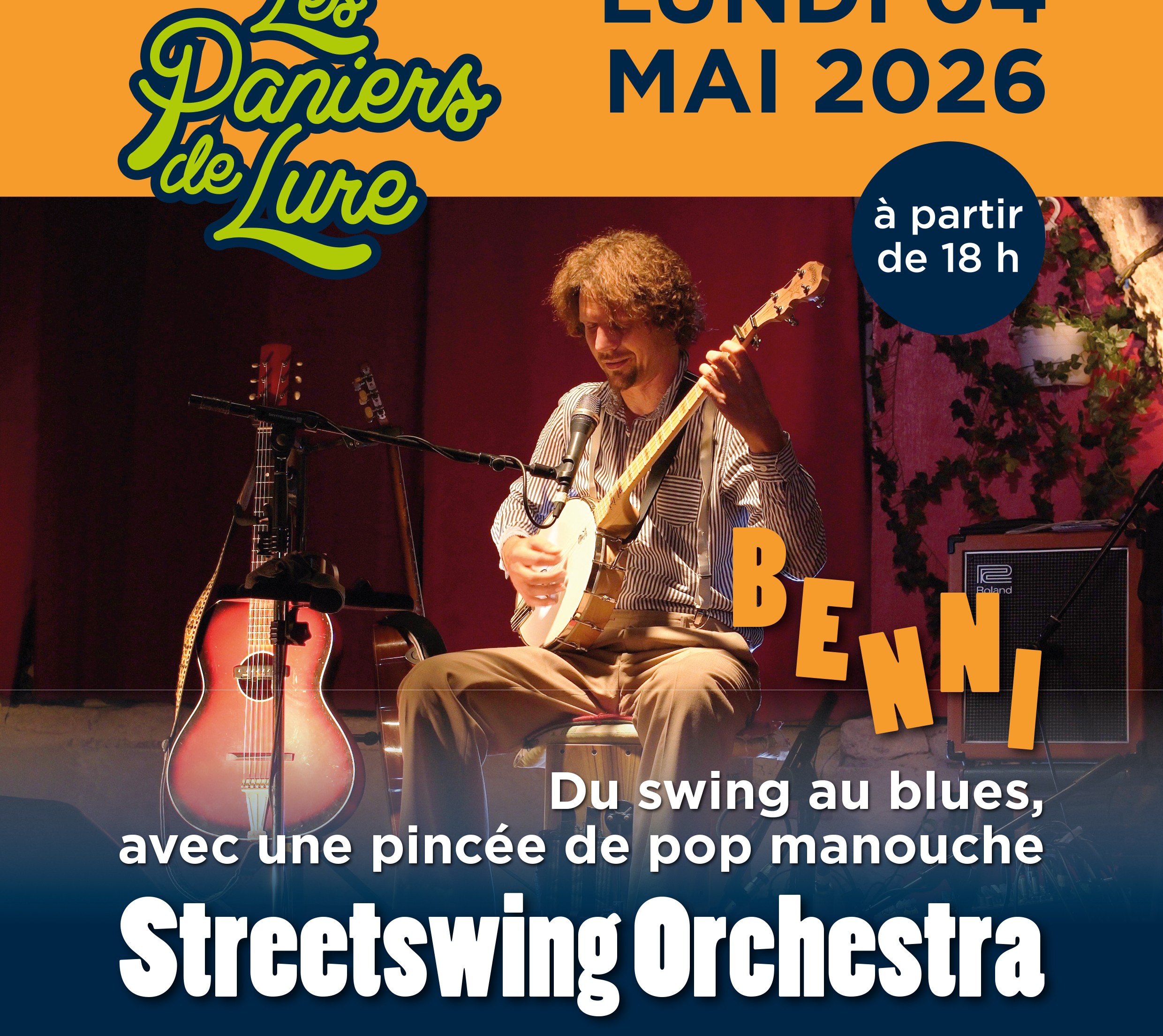 Montlaux march� de producteurs en musique avec STREETSWING ORCHESTRA