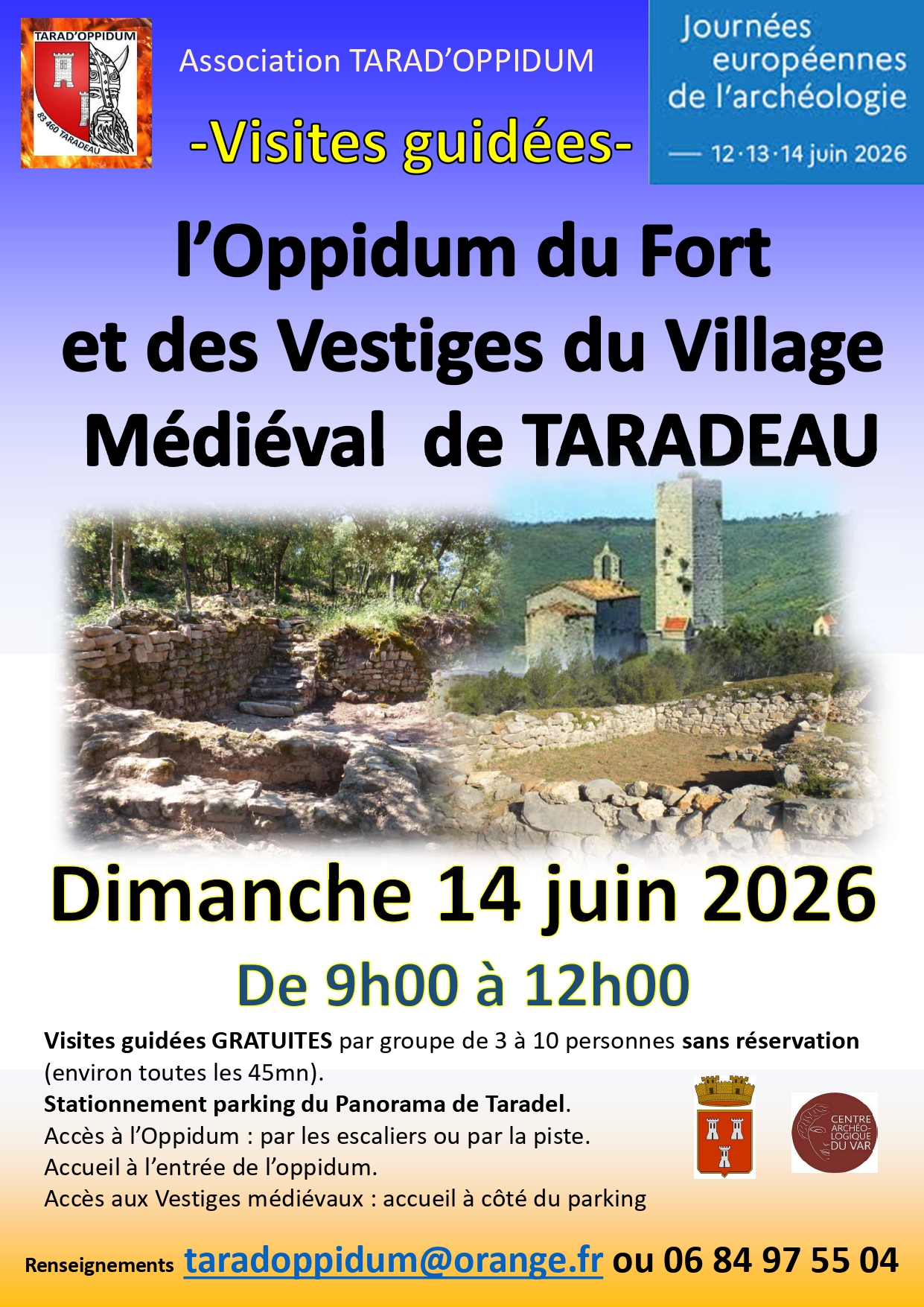 Journ�es europ�ennes de l'arch�ologie - Visite guid�e de l'Oppidum du Fort