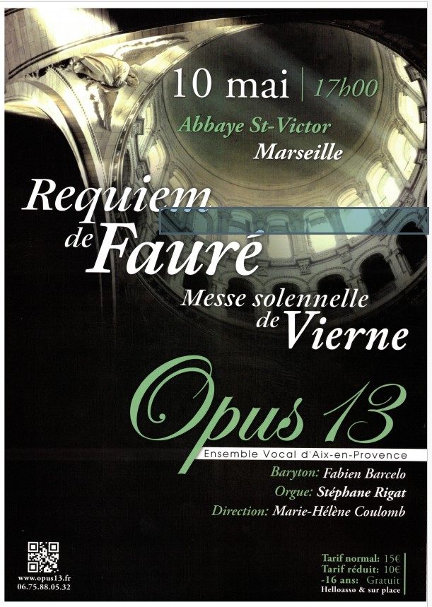 Requiem de Faur� , messe solennelle de Vierne
