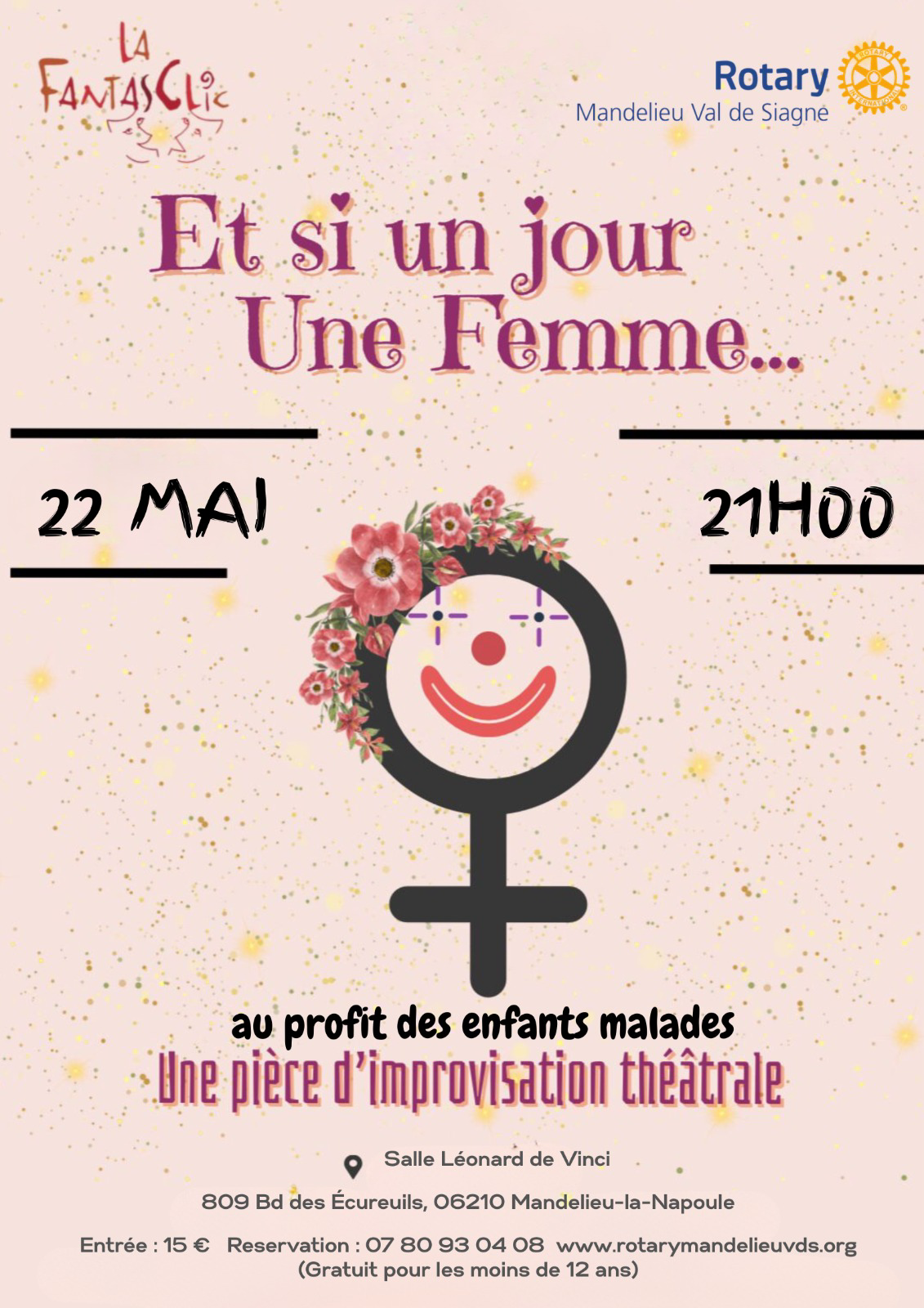 Spectacle solidaire - Rotary Mandelieu Val de Siagne