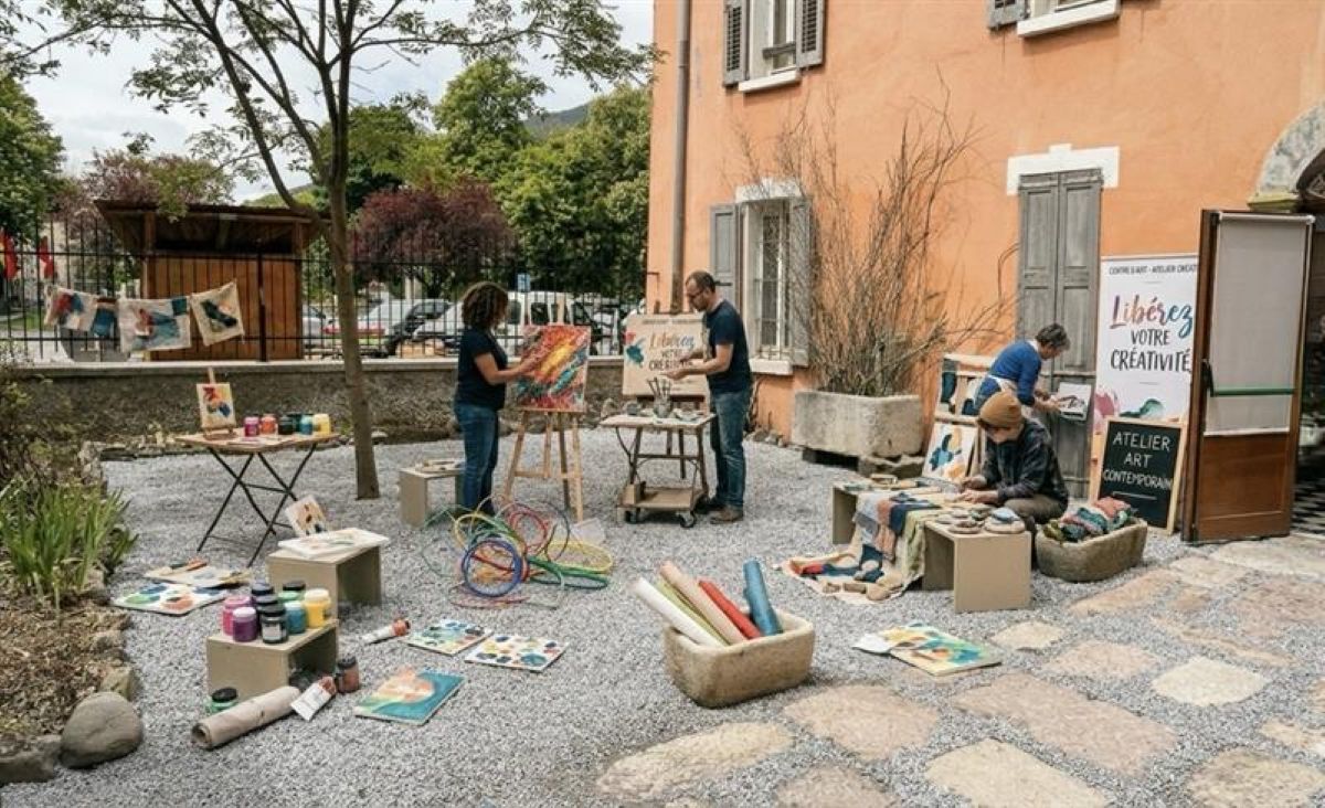 Atelier cr�atif au Centre d'art