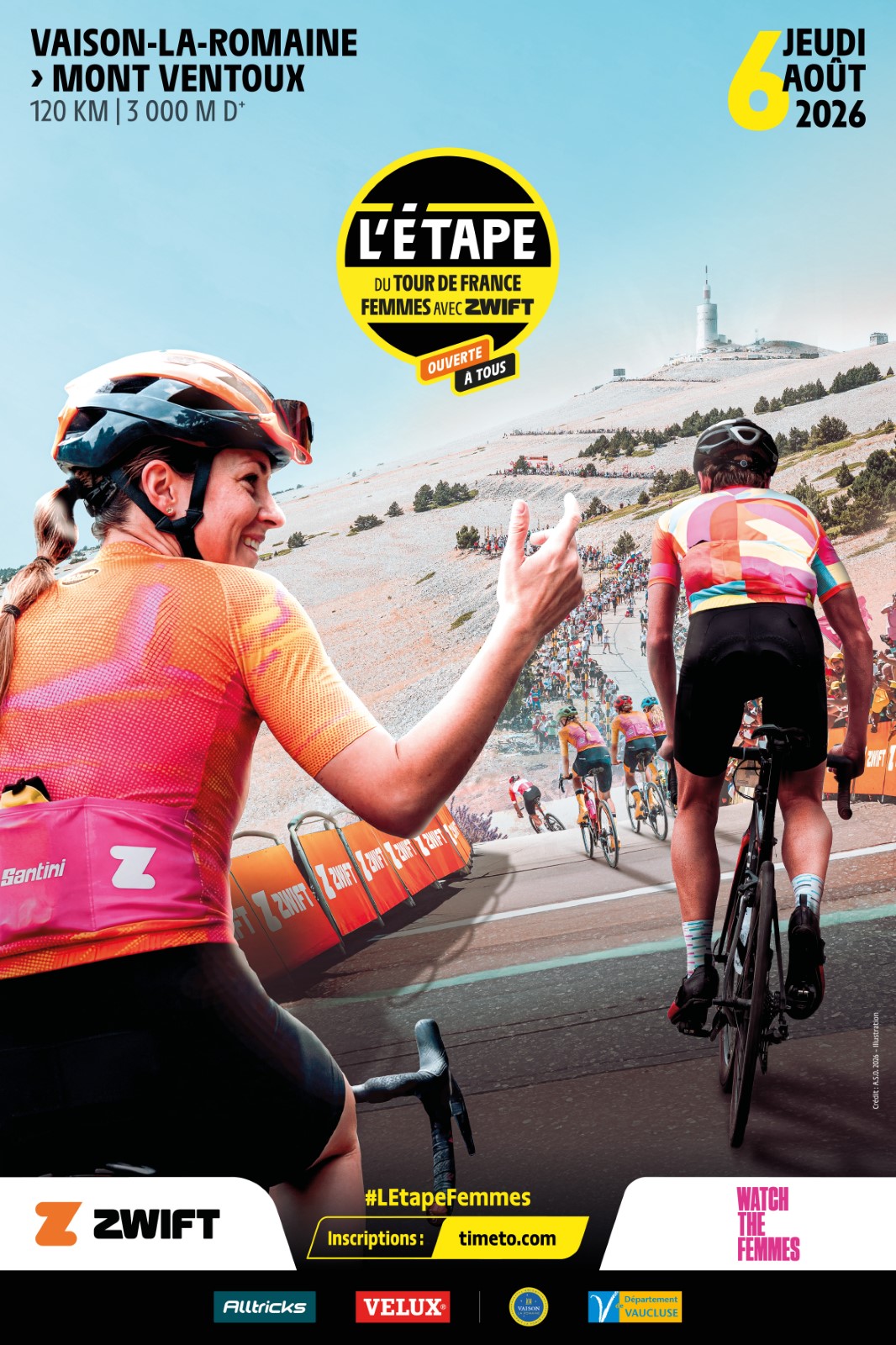 L��tape du Tour de France Femmes avec Zwift