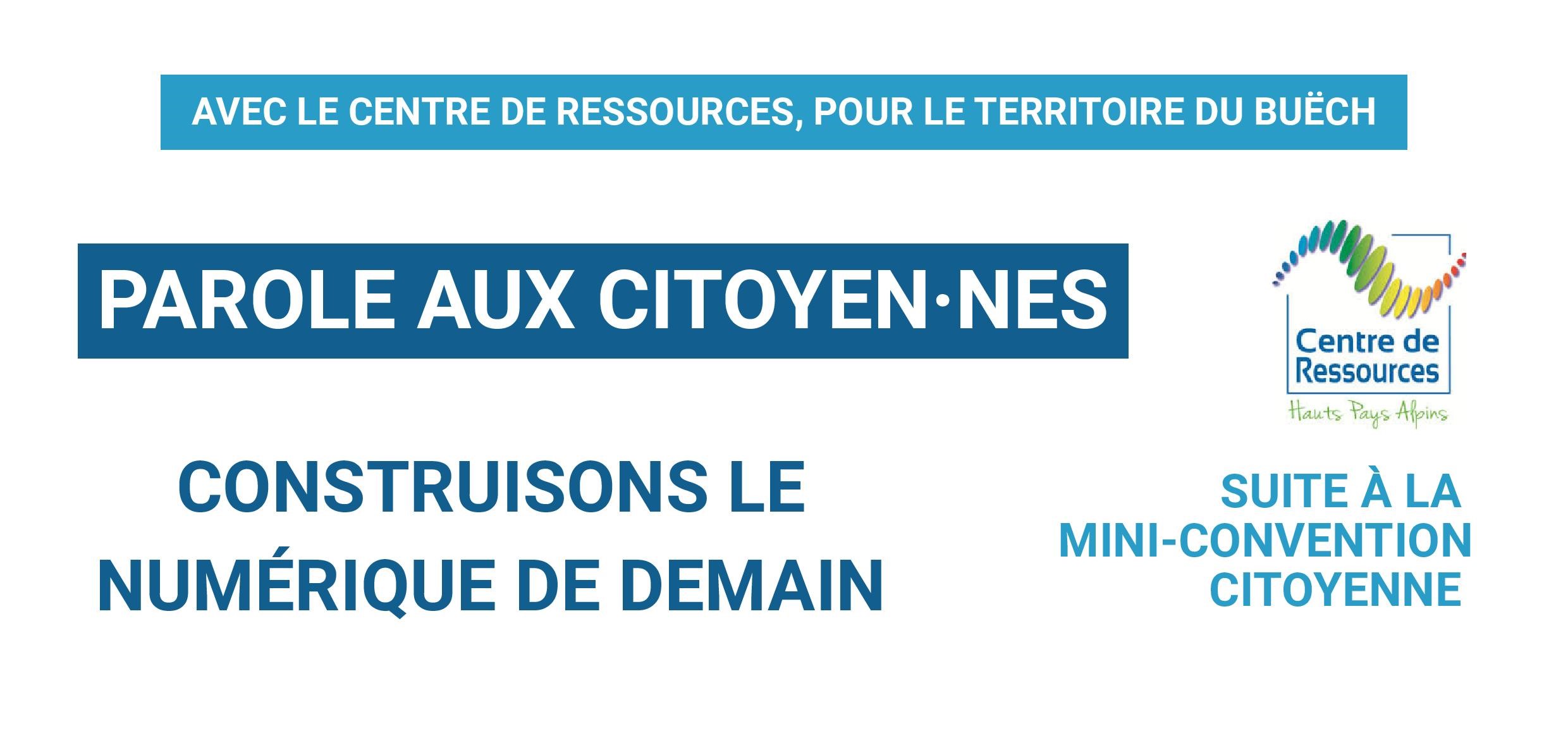 Parole aux citoyen�nes : construisons le num�rique de demain