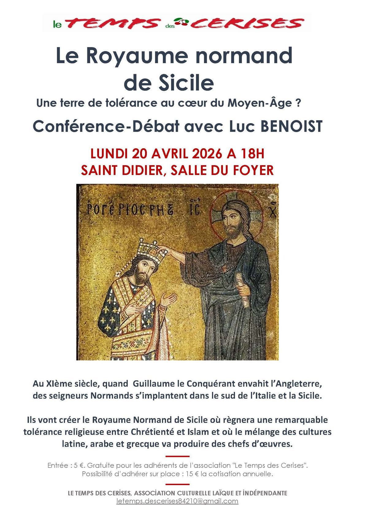 Conf�rence : Le Royaume Normand de Sicile