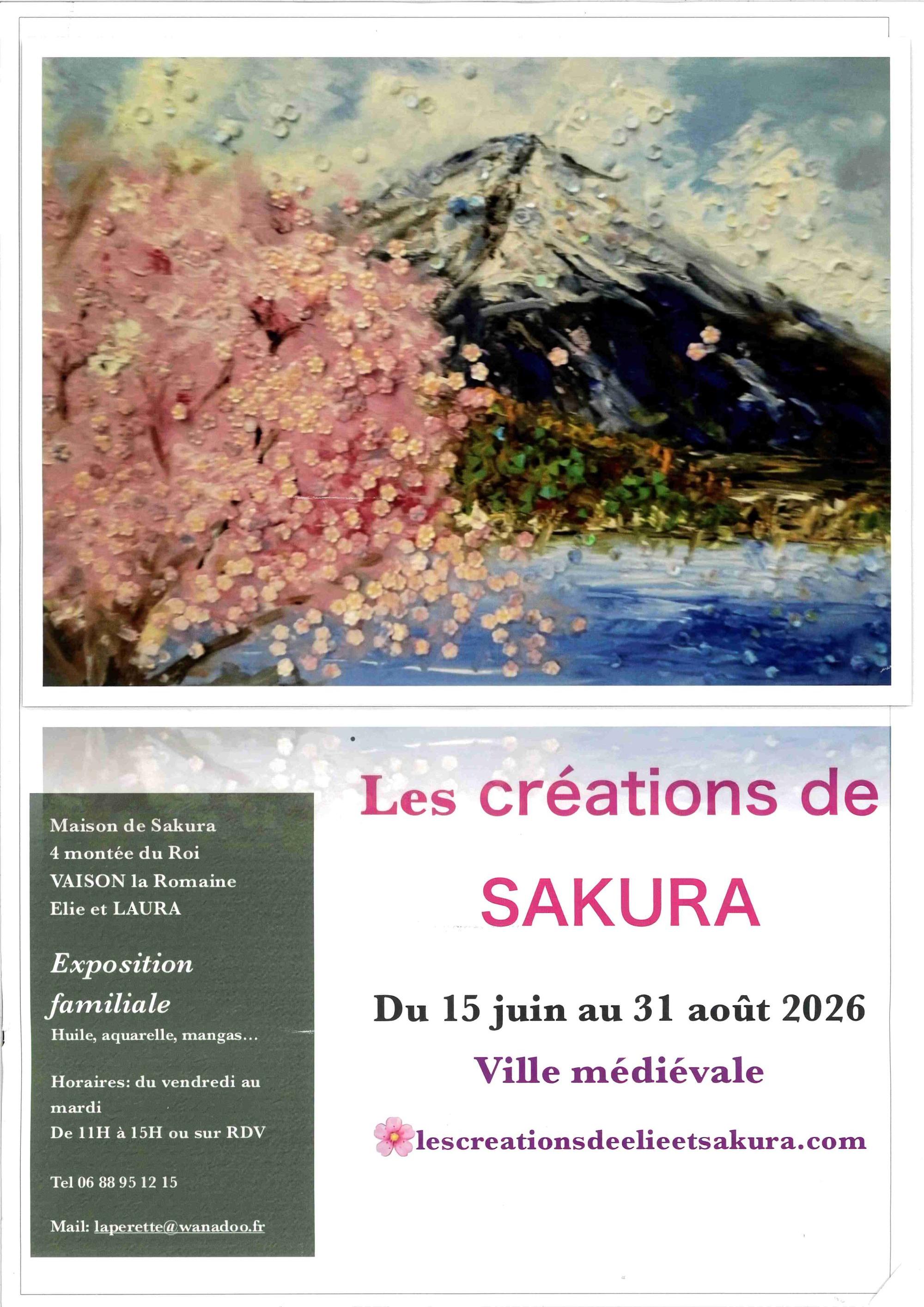 Exposition 'les Cr�ations de Sakura'