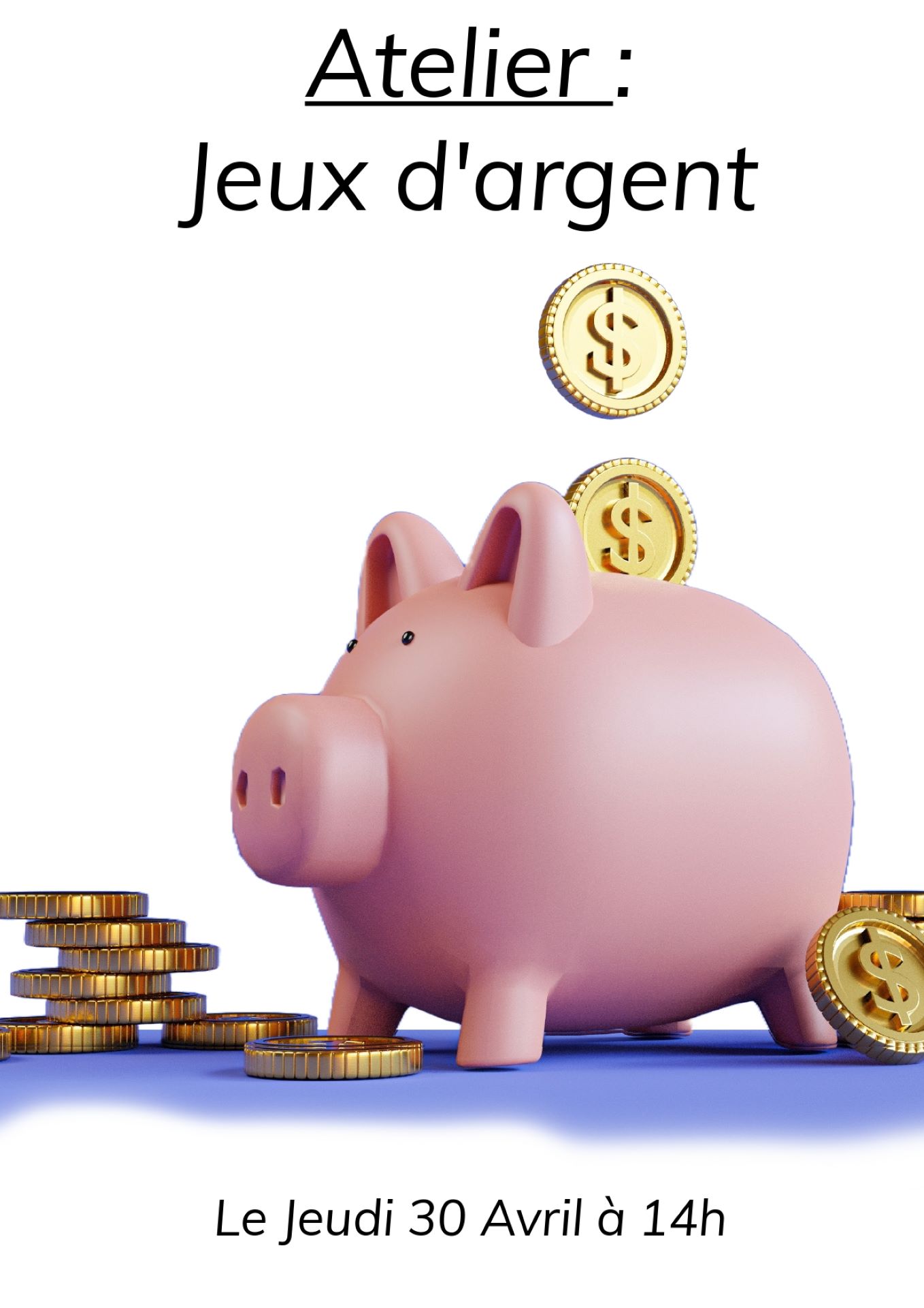 Atelier jeux d'argent � la Maison des jeunes