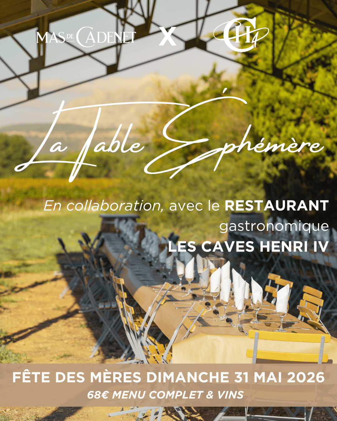 La Table Eph�m�re au Mas de Cadenet