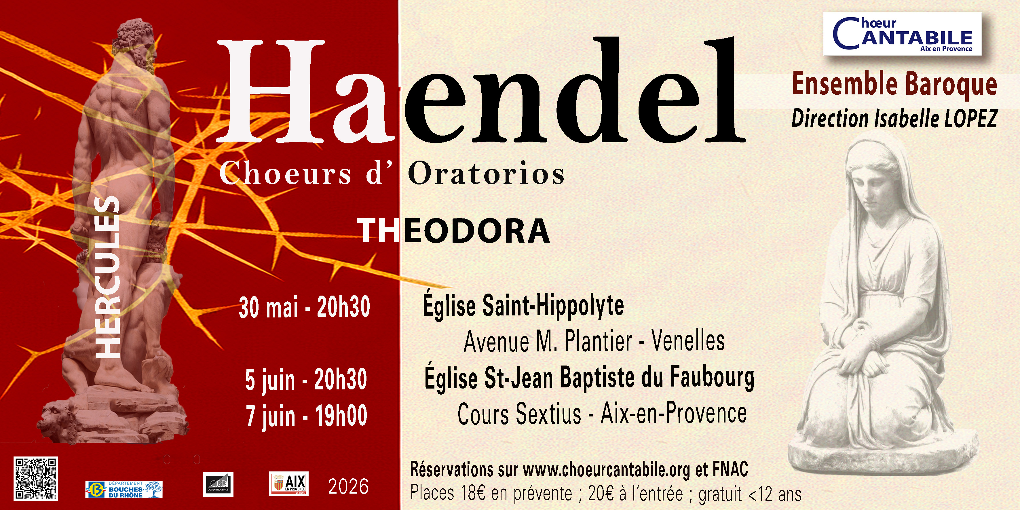 Concert : Haendel - Ch�urs d'Oratorios