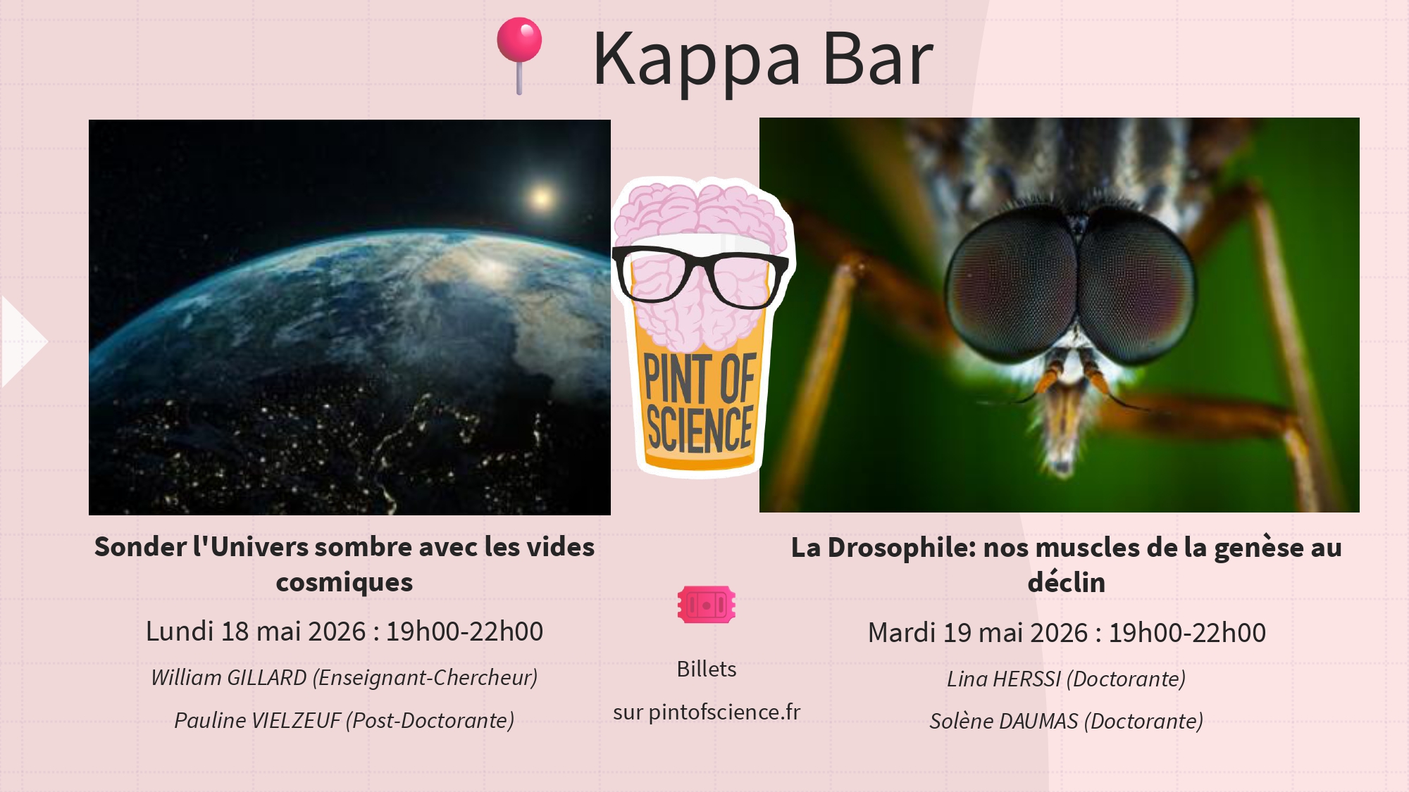 Sonder l'Univers sombre avec les vides cosmiques - Pint of Science 2026