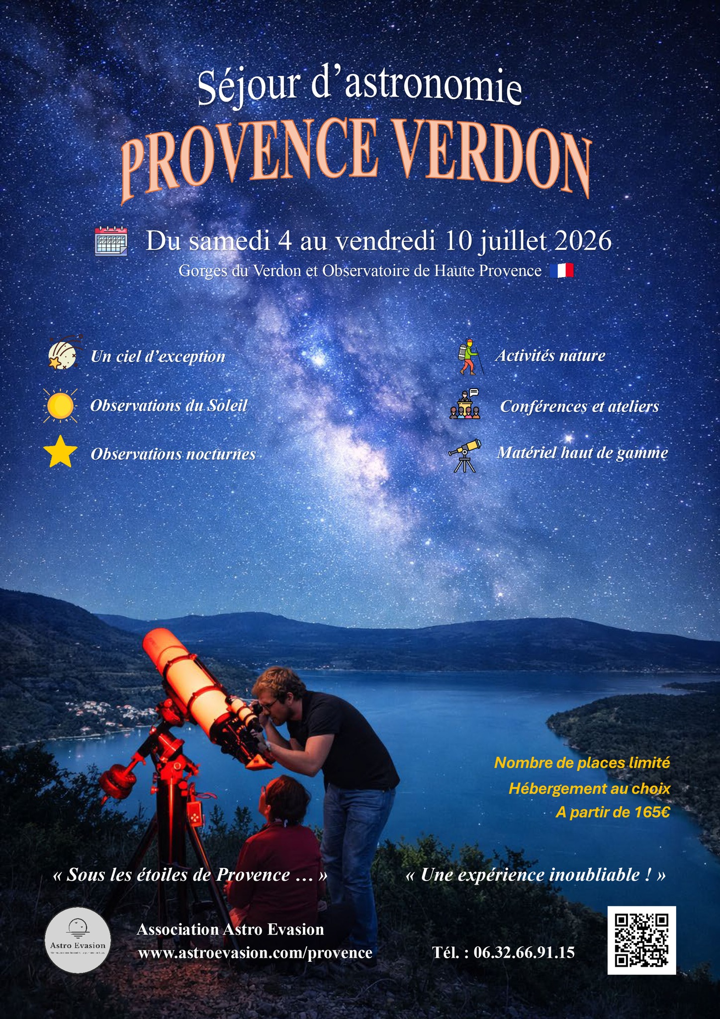S�jour astronomie avec Astro Evasion