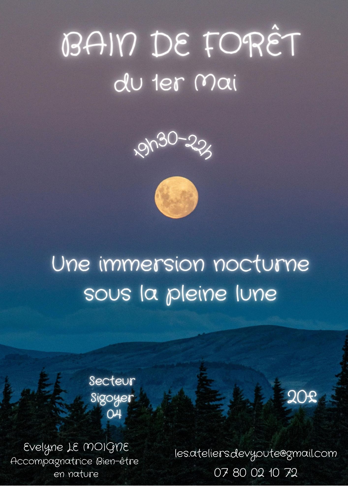 Bain de for�t sous la pleine lune
