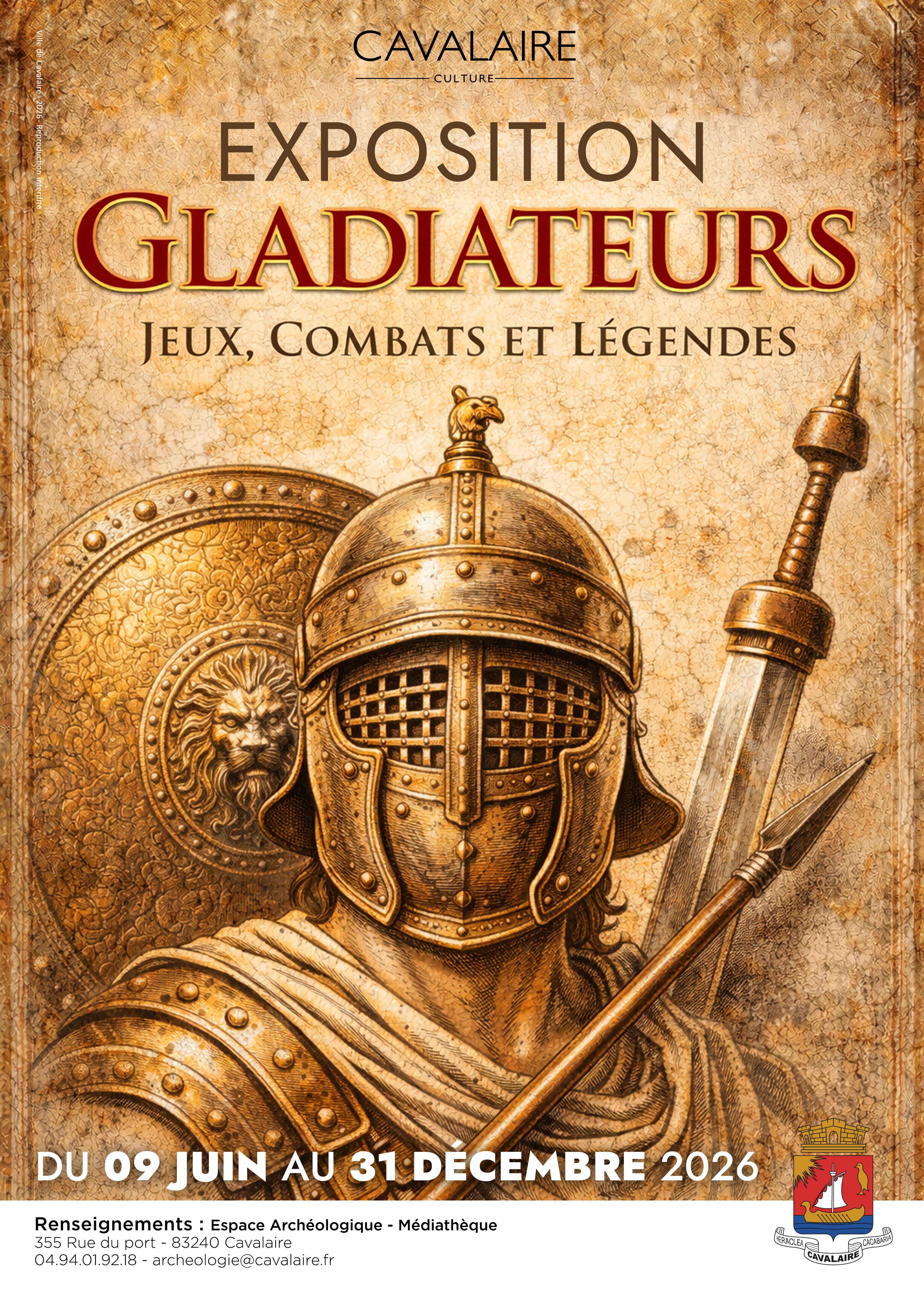 Exposition : Gladiateurs - Jeux, combats et l�gendes