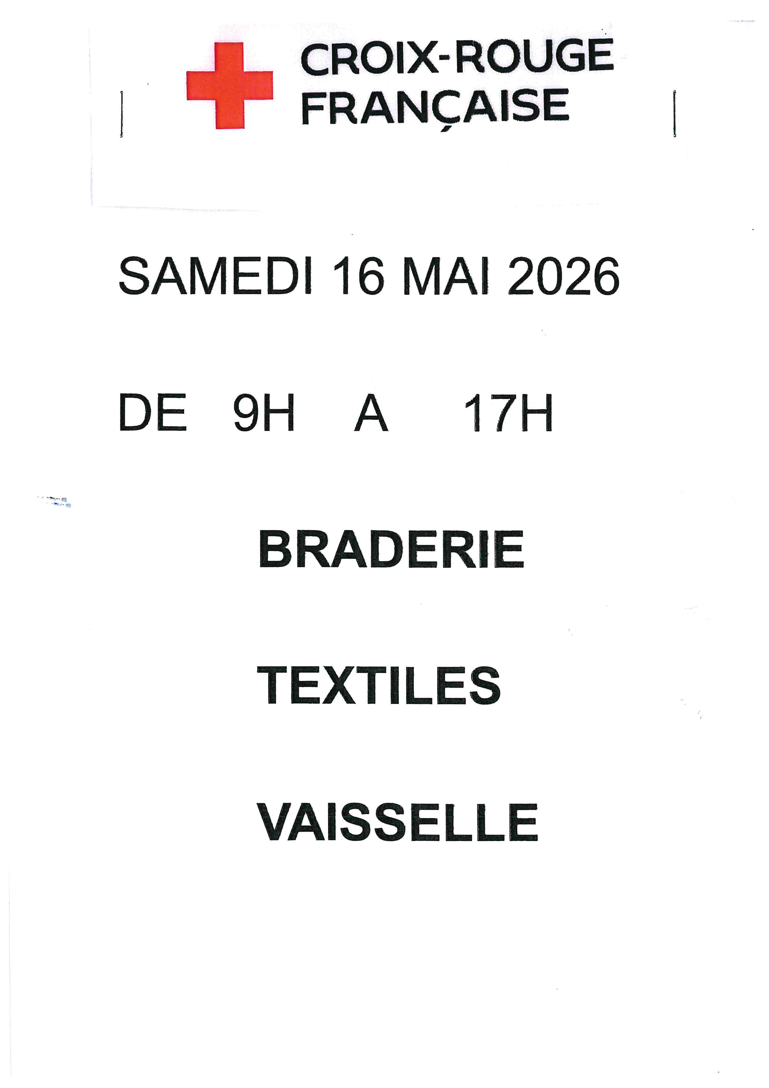 Braderie de la Croix Rouge
