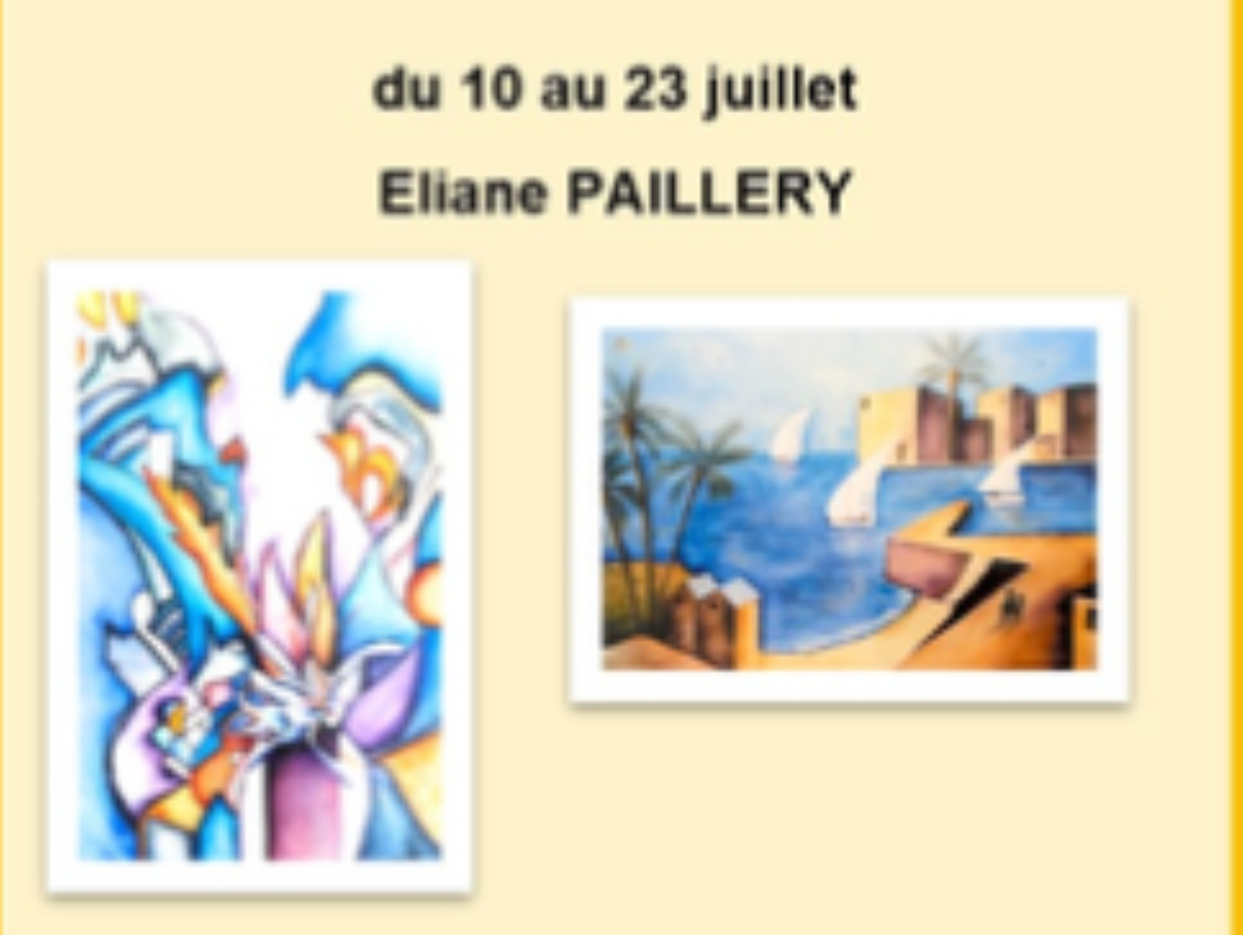 Exposition Eliane PAILLERY