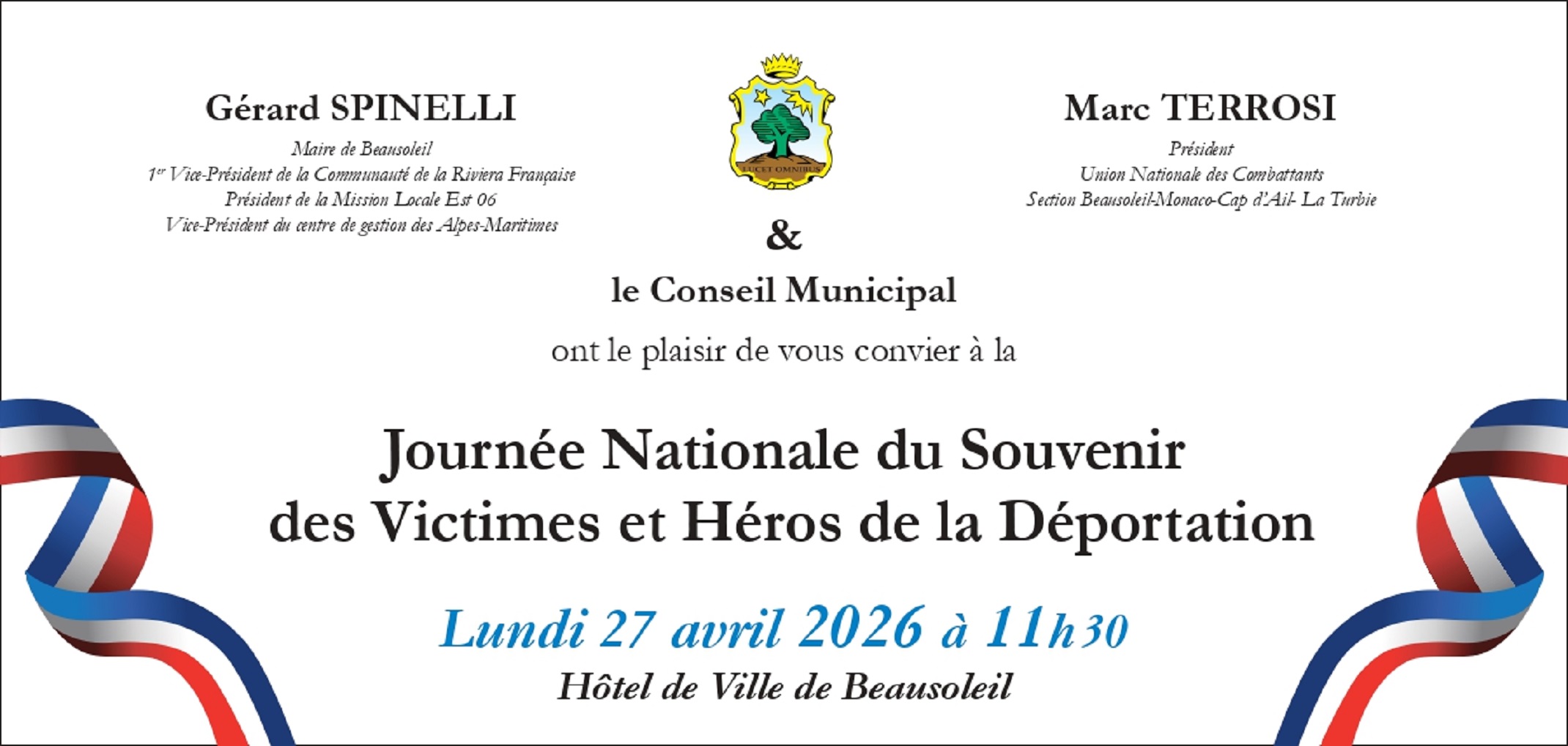 Journ�e nationale du souvenir des victimes et h�ros de la d�portation