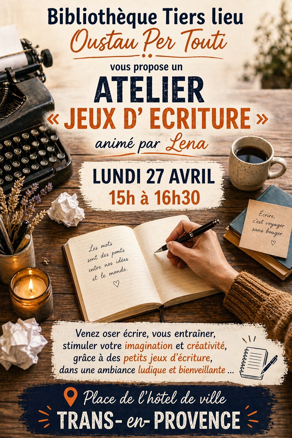 Atelier jeux d'�criture