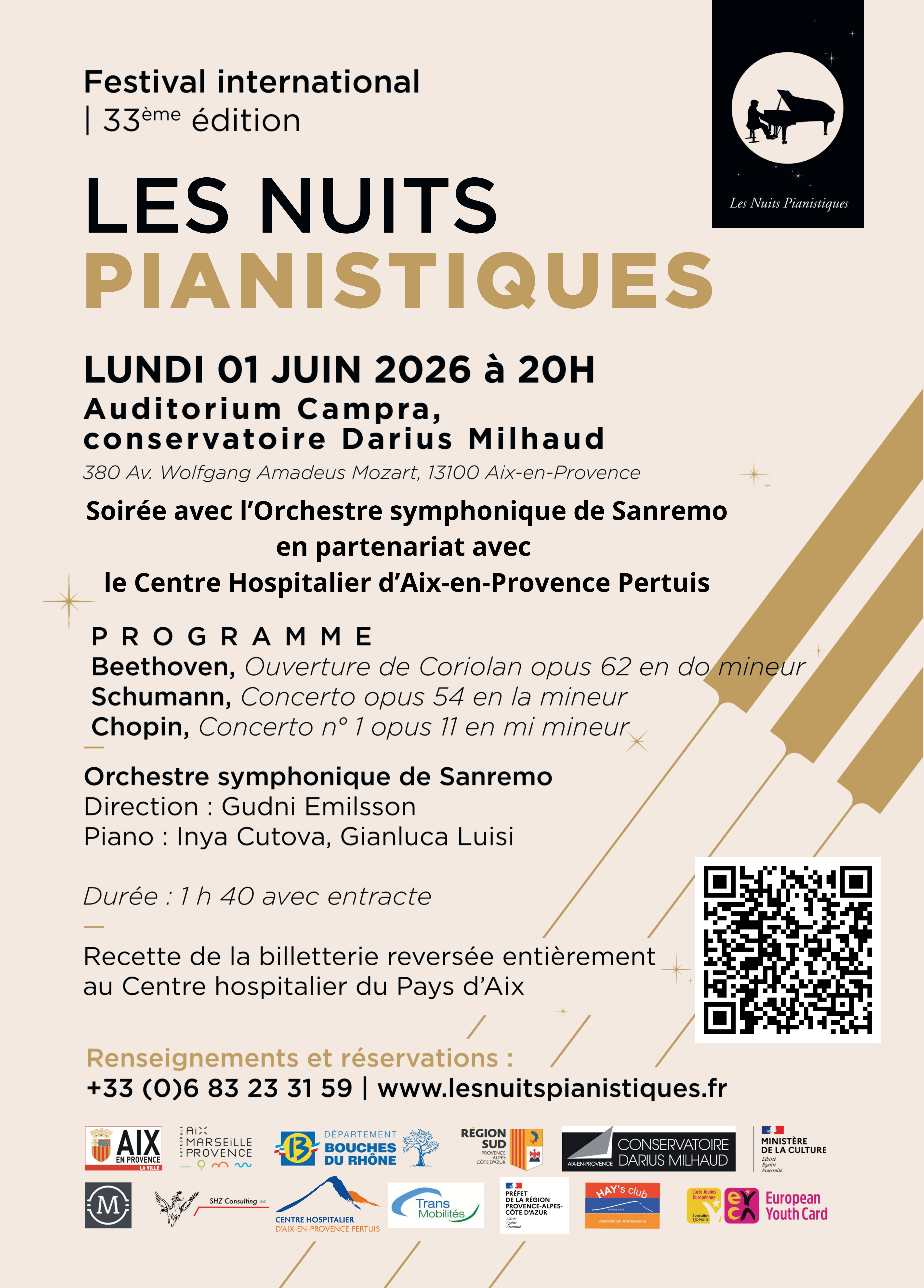 Concert caritatif : Le piano en majest�