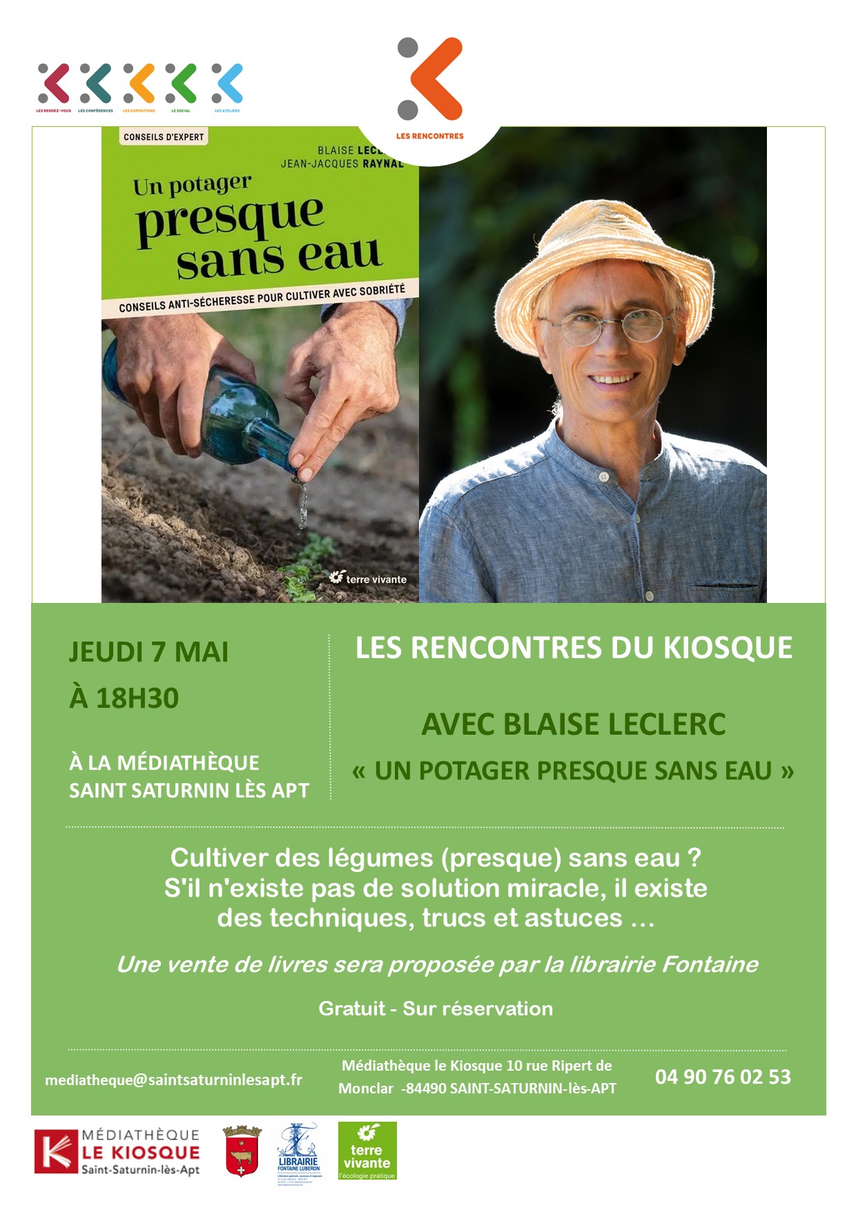 Rencontre avec Blaise Leclerc autour de son livre 