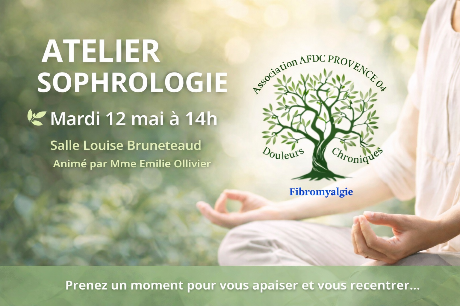 ATELIER SOPHROLOGIE � UN MOMENT POUR VOUS