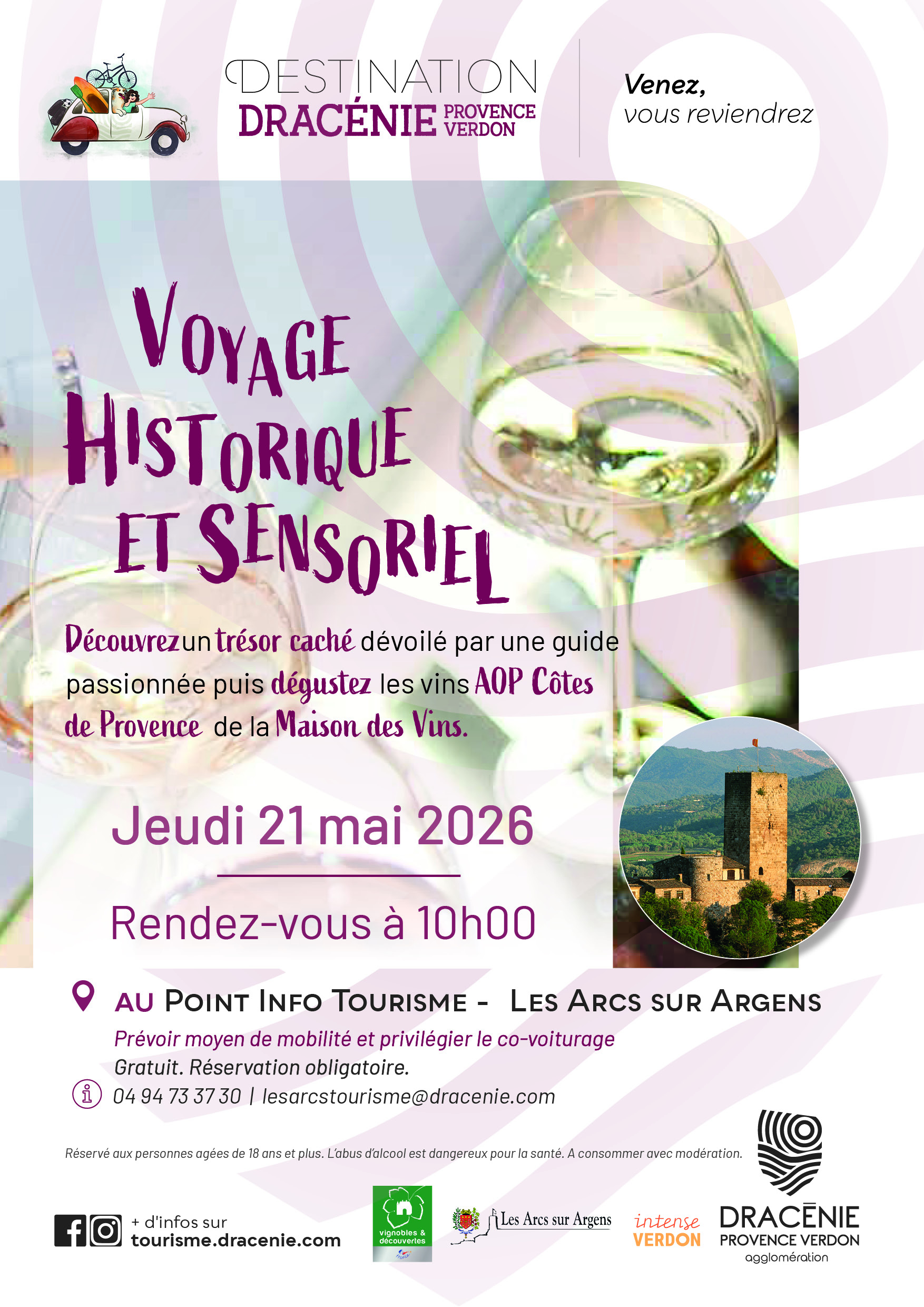 Voyage historique et sensoriel. Maison des Vins C�tes de Provence