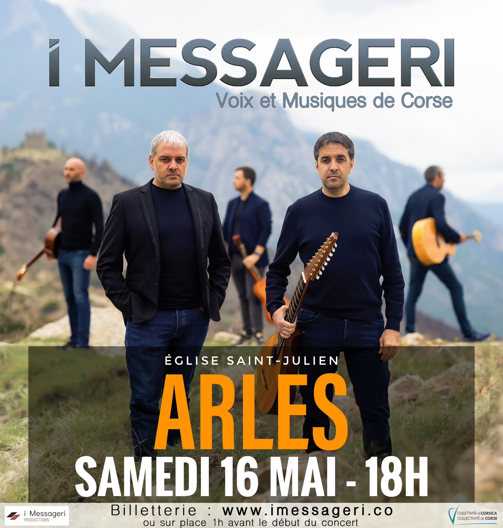 Concert groupe I MESSAGERI (Voix et Musiques de Corse)