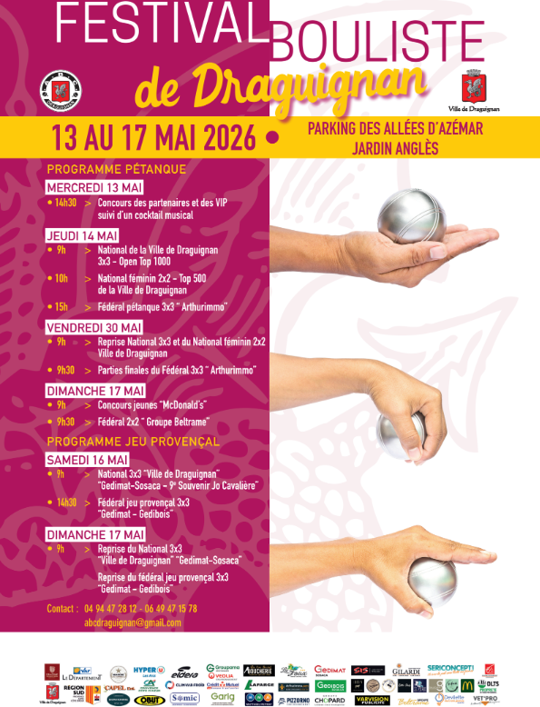 Festival bouliste de Draguignan