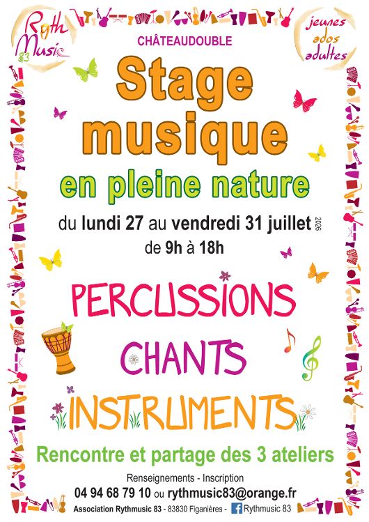Stage musique en pleine nature