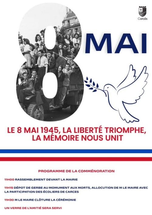 Comm�moration : C�r�monie du 8 mai 1945